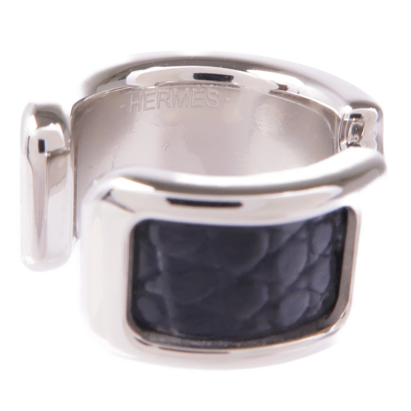 HERMES 鍍鈀Olympe Ear Cuff耳環Noir