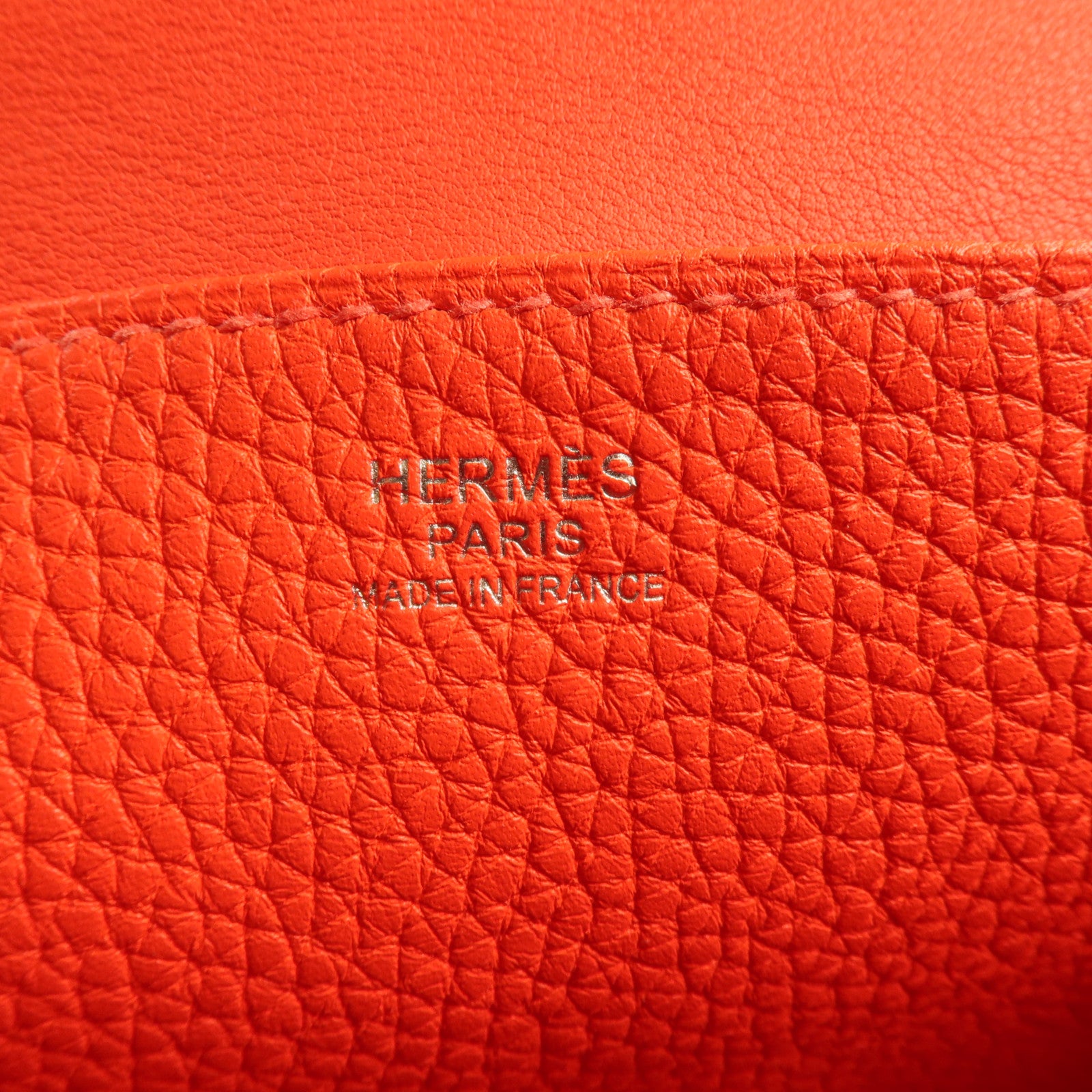 HERMES Clemence皮革Halzan 25銀扣兩用手挽肩背包