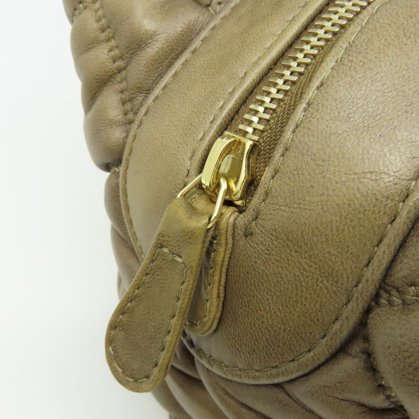 CHANEL 【激減優惠】菱格牛皮皮革Chain Shoulder Bag金扣鏈帶肩背袋啡色