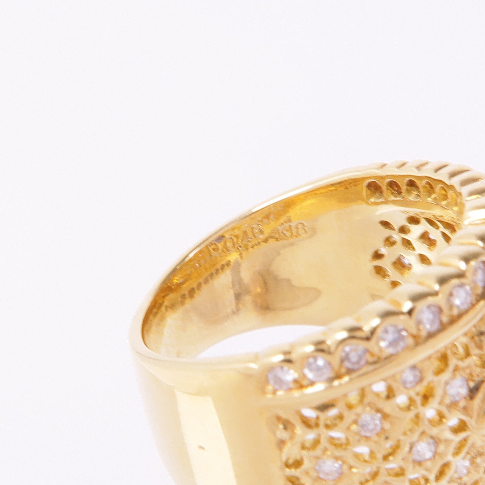 JEWELRY 18K黃金Sapphire Diamond Ring藍寶石/鑽石戒指US#6