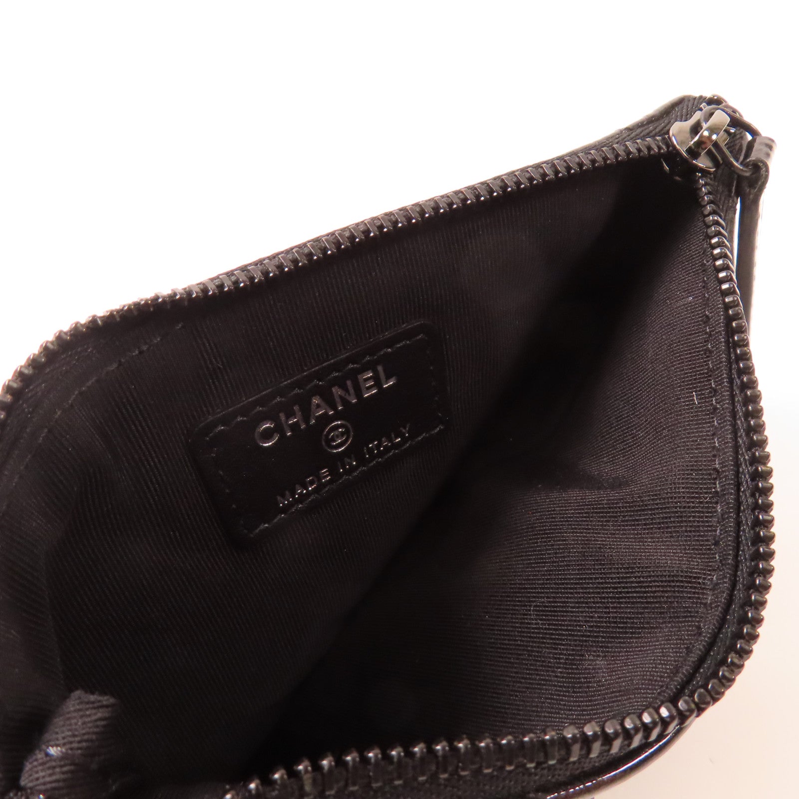 CHANEL 漆皮皮革Pouch手拿包