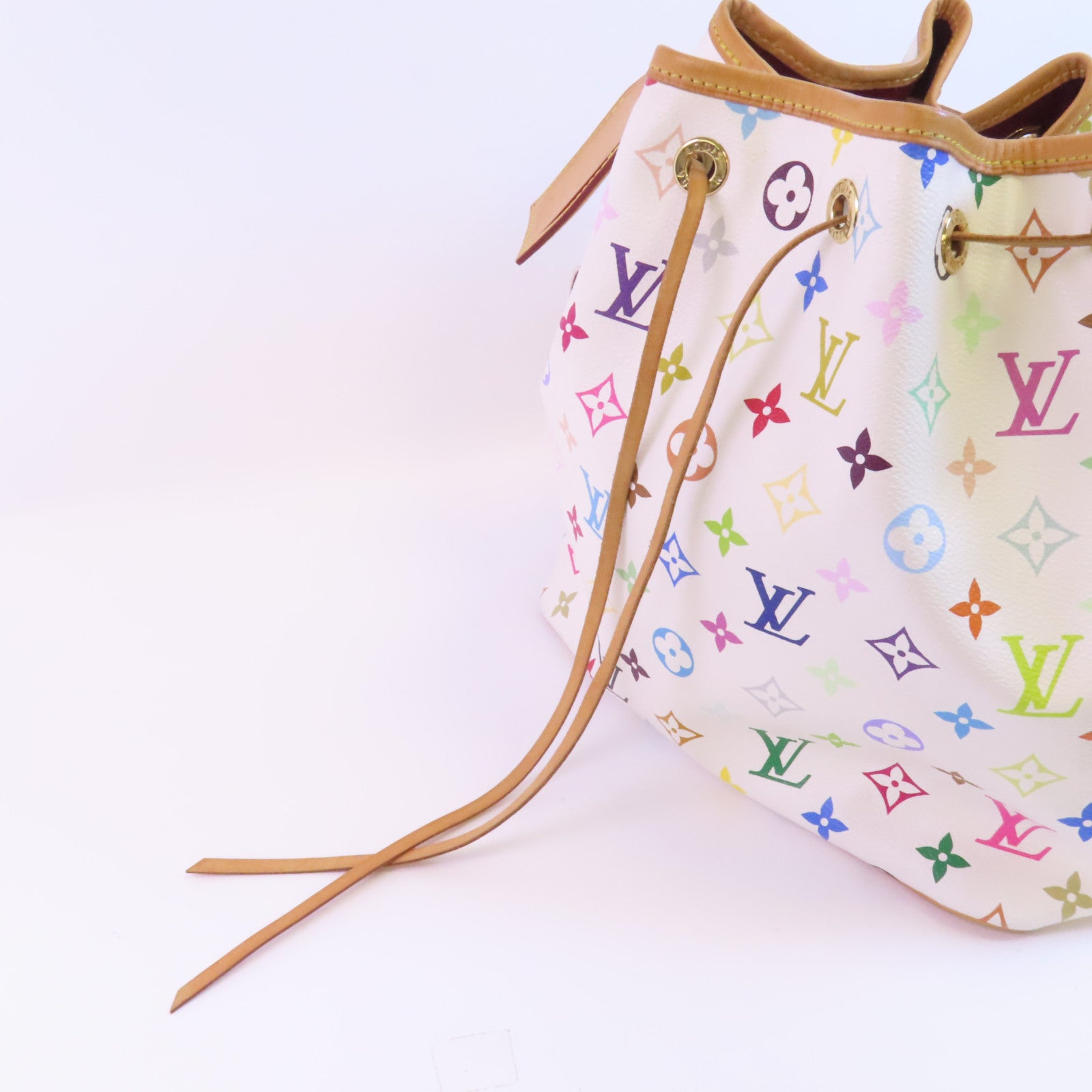 LOUIS VUITTON Monogram Multicolore Petit Noe金扣肩背袋