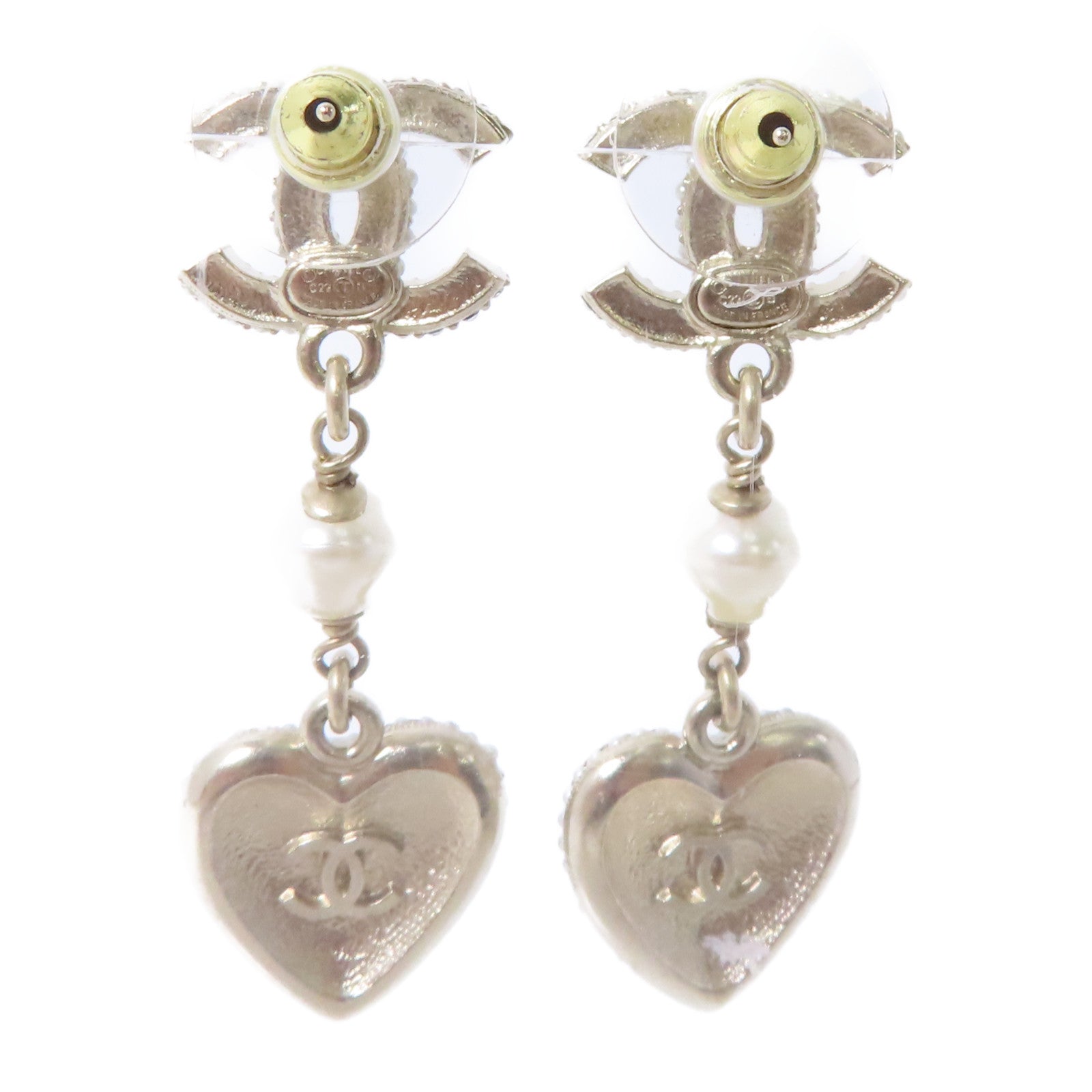 CHANEL PVC/金屬Earrings耳環金色/透明