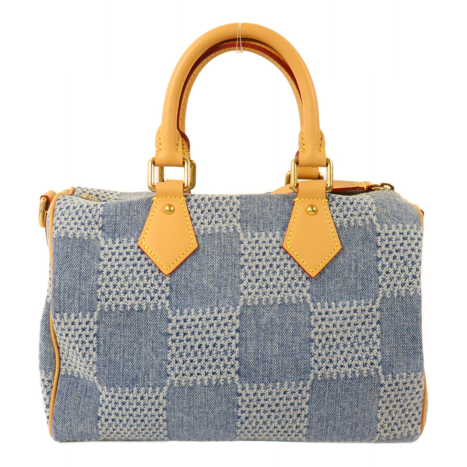 LOUIS VUITTON Damier Denim Speedy 25 Bandouliere手挽肩背兩用袋