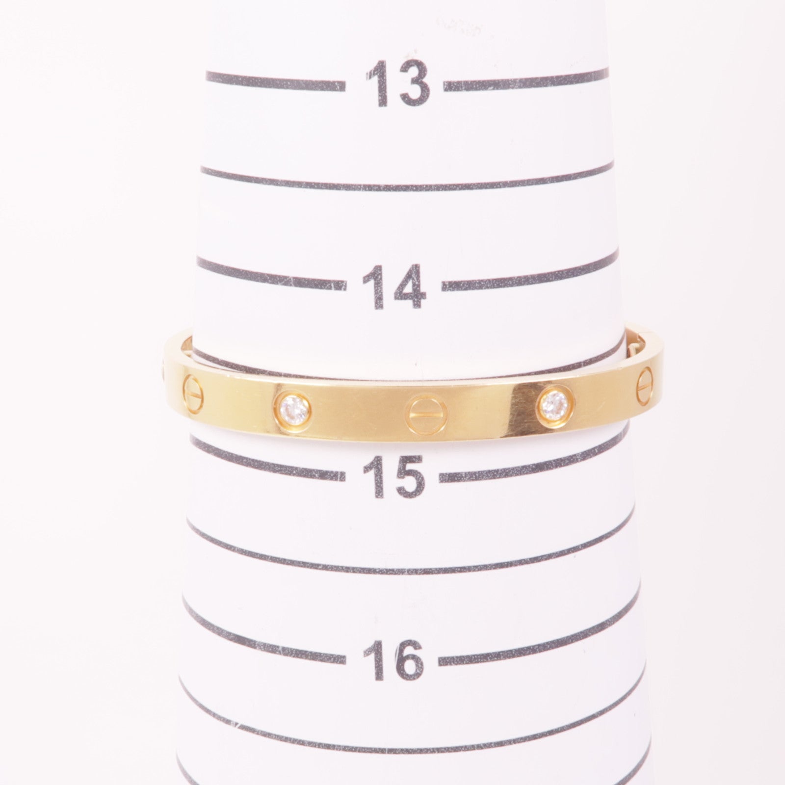 CARTIER 18K黃金Love Bracelet鑽石手鐲Cartier#16