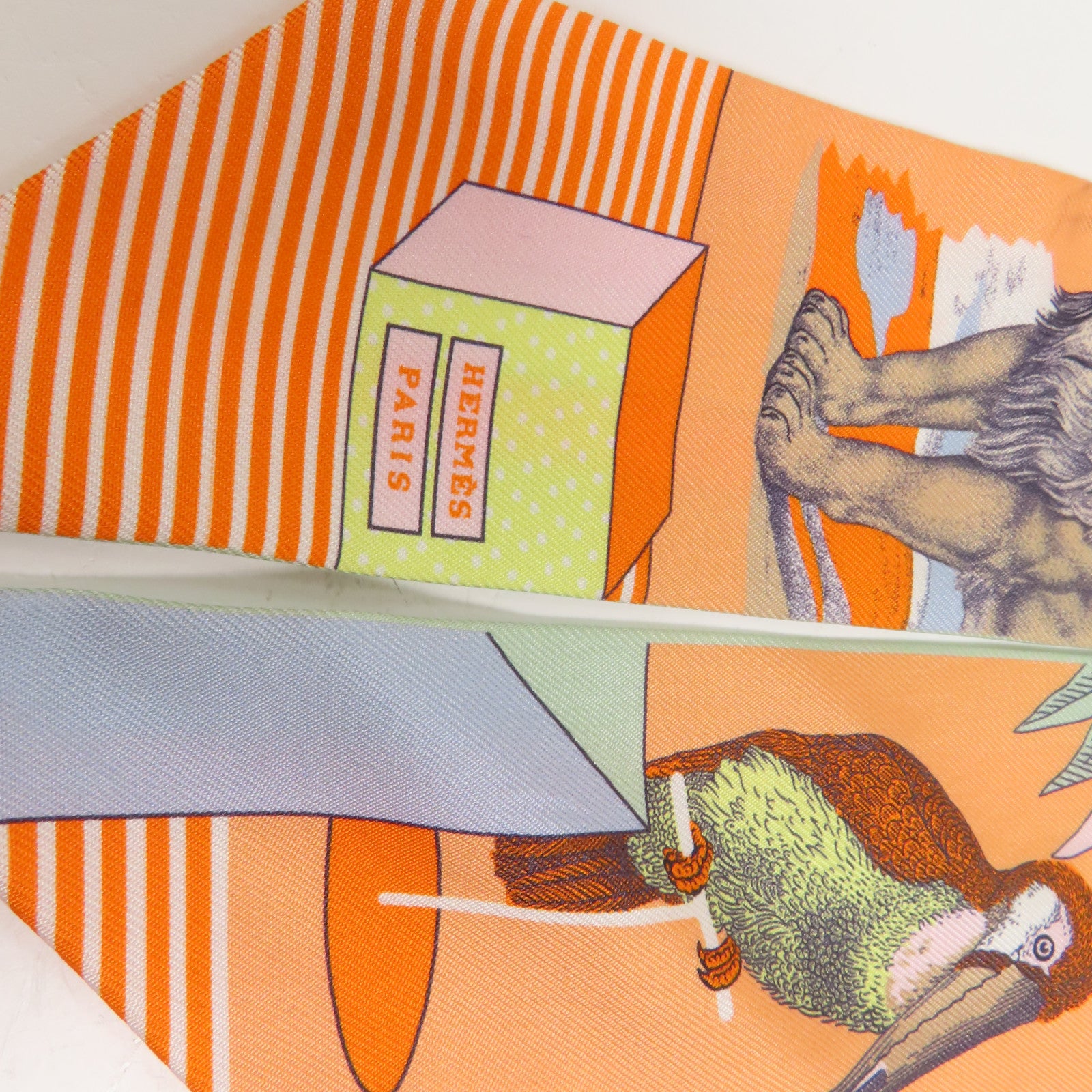 HERMES 絲質Twilly絲巾