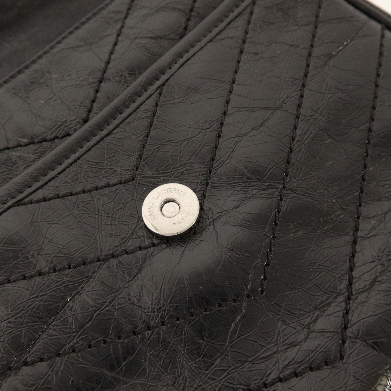 SAINT LAURENT 牛皮皮革Niki Medium銀扣鏈帶肩背袋