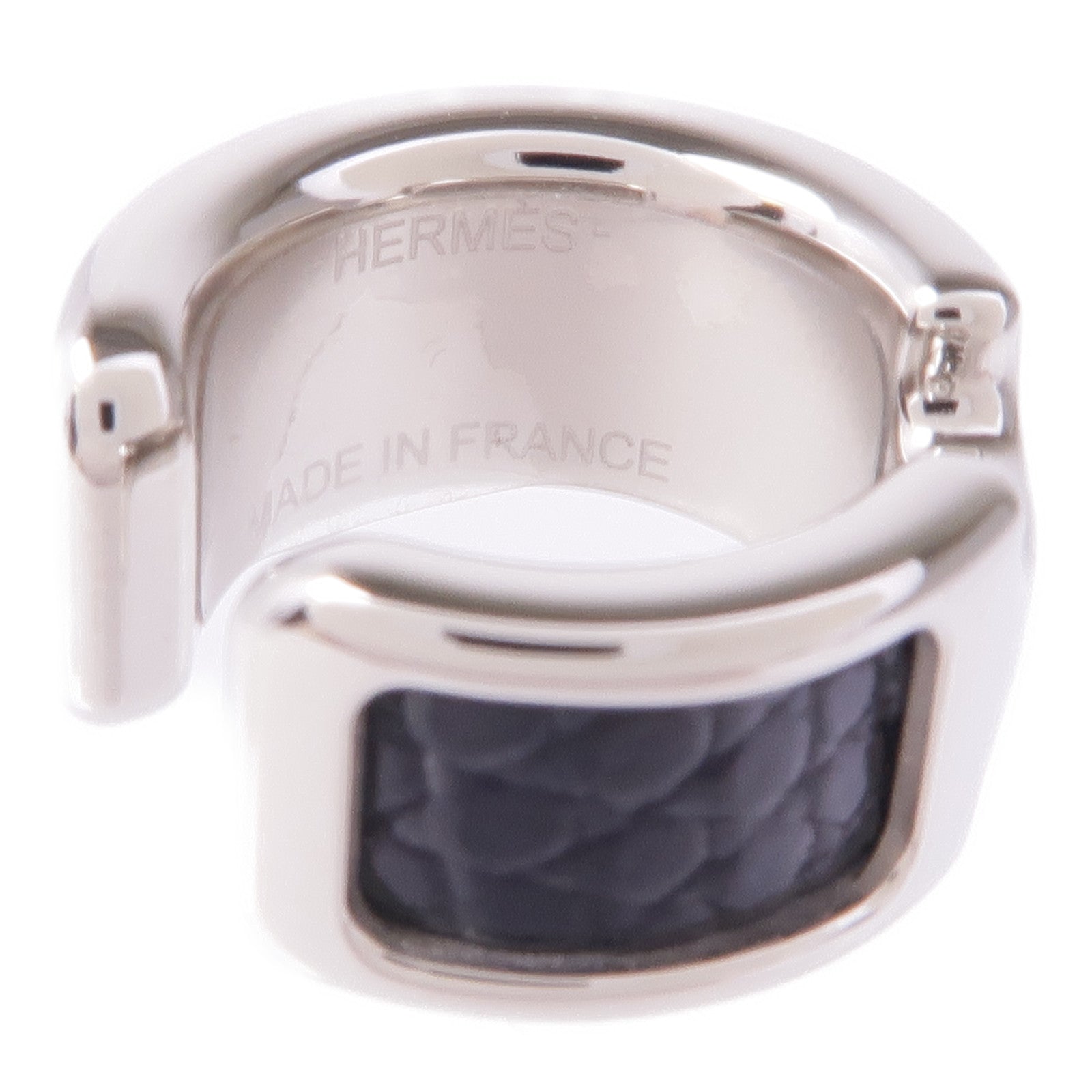 HERMES 鍍鈀Olympe Ear Cuff耳環Noir