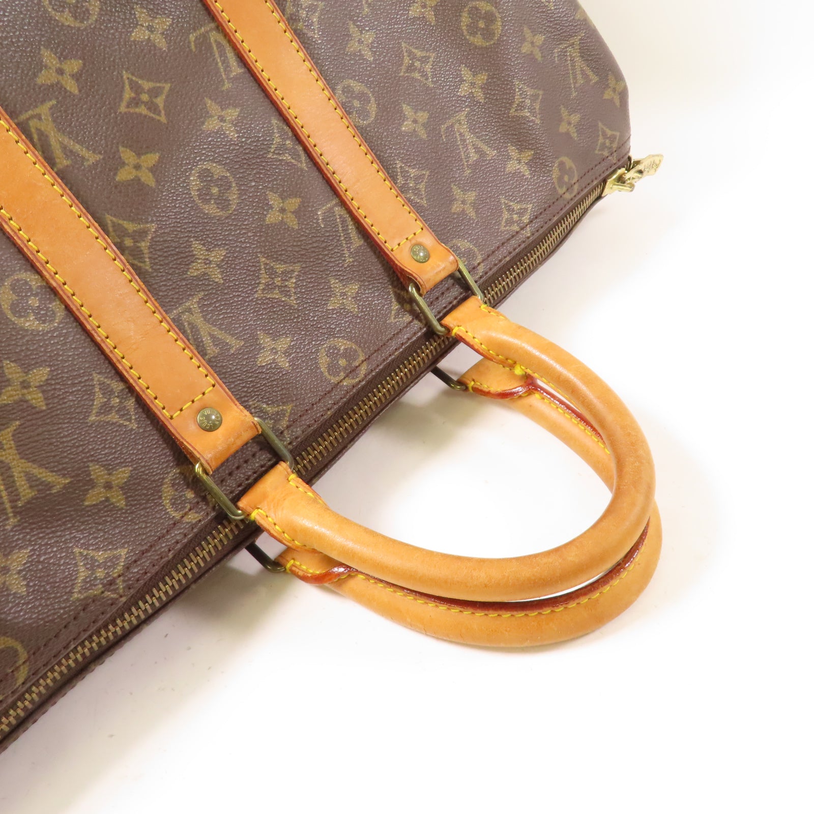 LOUIS VUITTON Monogram Keepall 45 Boston Bag金扣手挽袋啡色