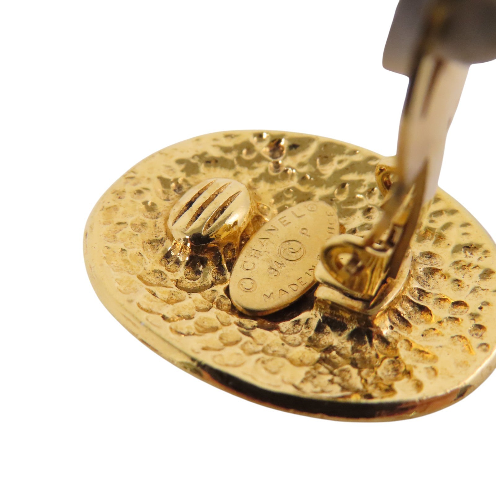 CHANEL 金屬Vintage Earring金扣耳環