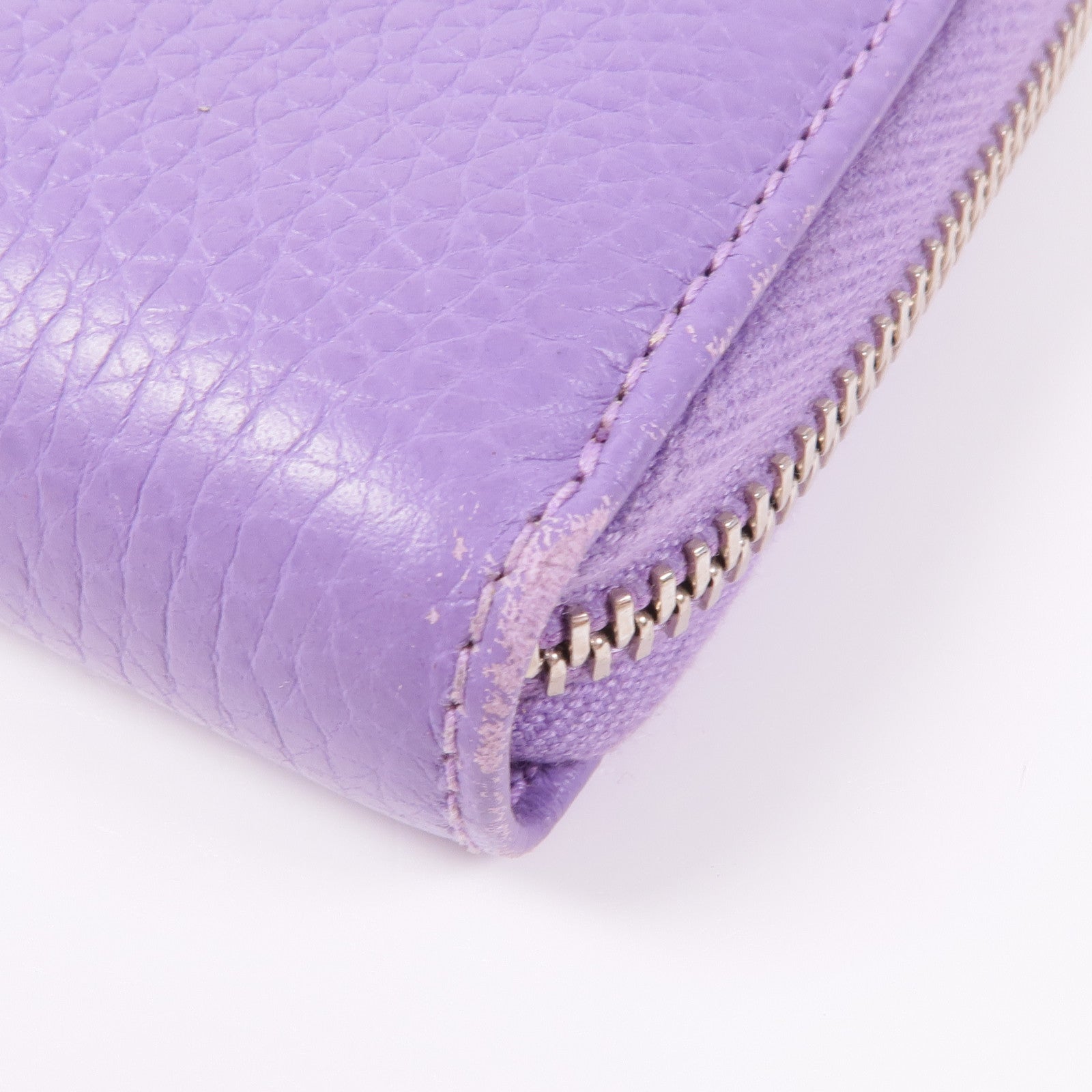 GUCCI 皮革Long Wallet銀扣長錢包