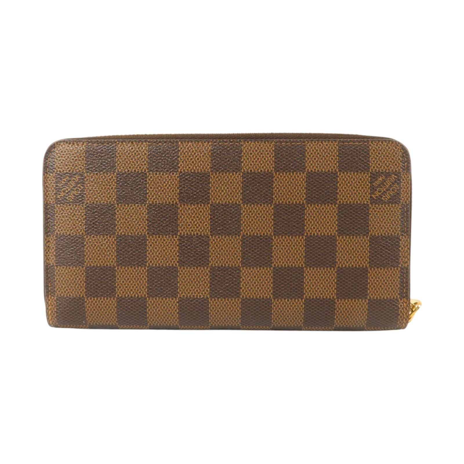LOUIS VUITTON Damier Zippy金扣長錢包