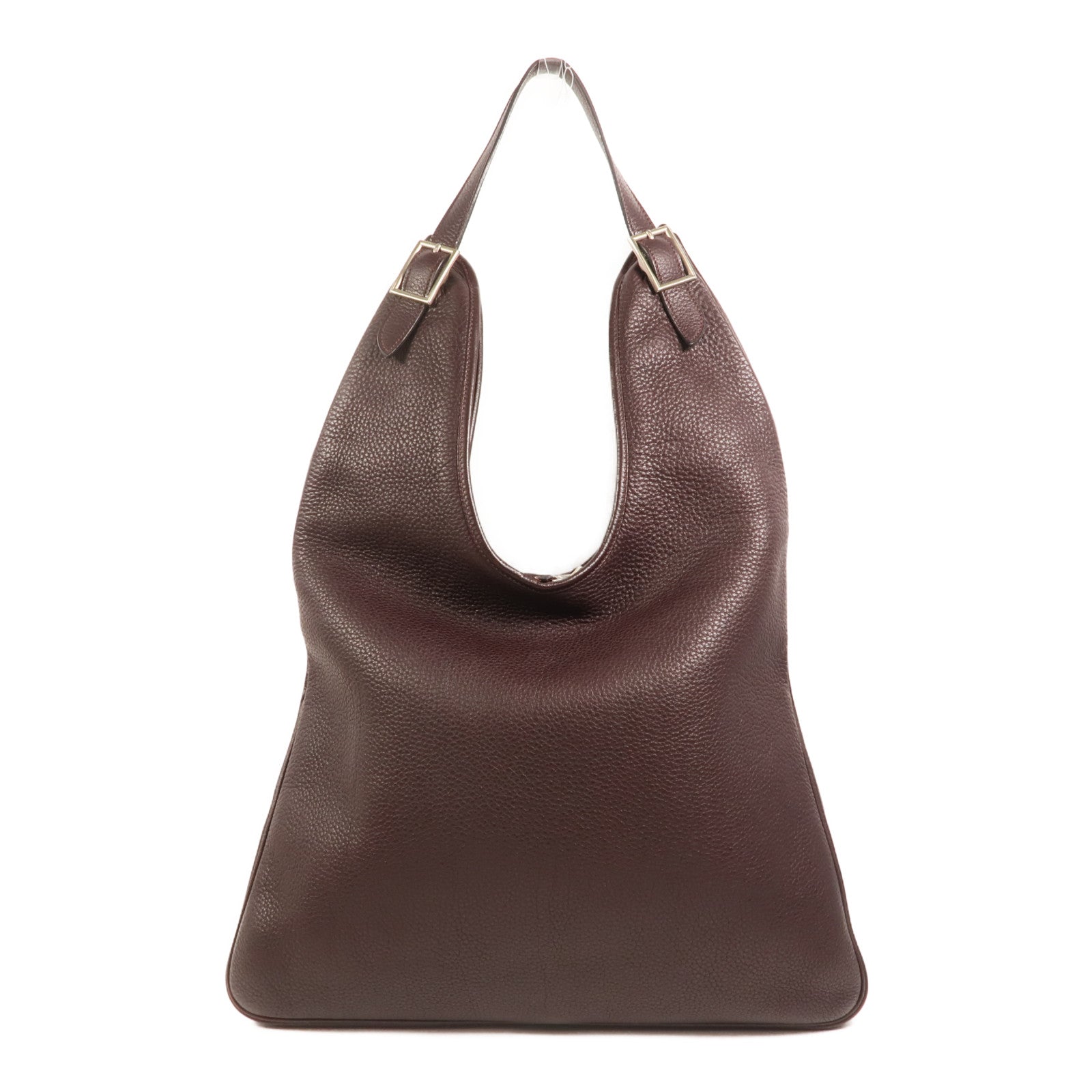 HERMES Clemence皮革Massai Cut 40肩背袋Havanne