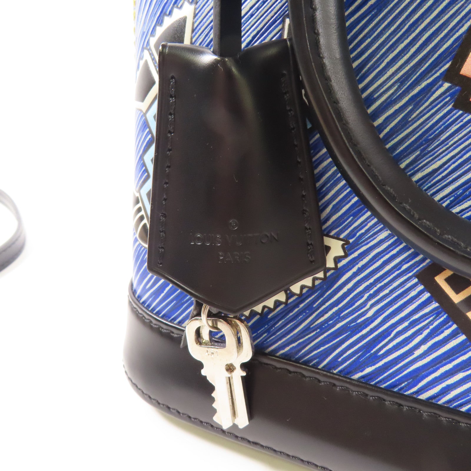 LOUIS VUITTON Epi Alma BB銀扣手挽肩背兩用袋