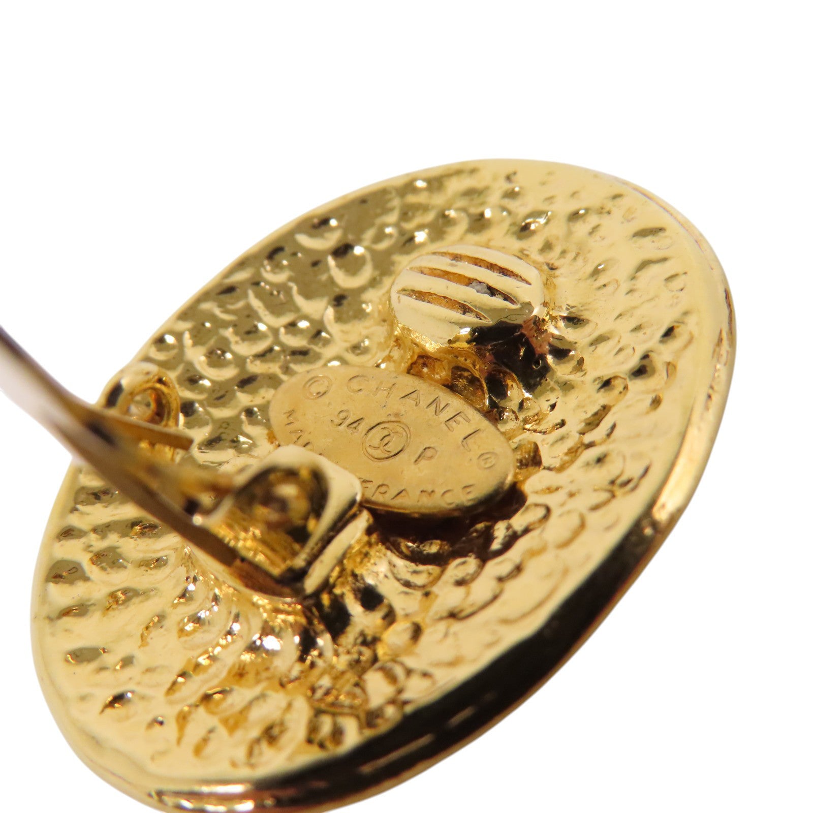 CHANEL 金屬Vintage Earring金扣耳環