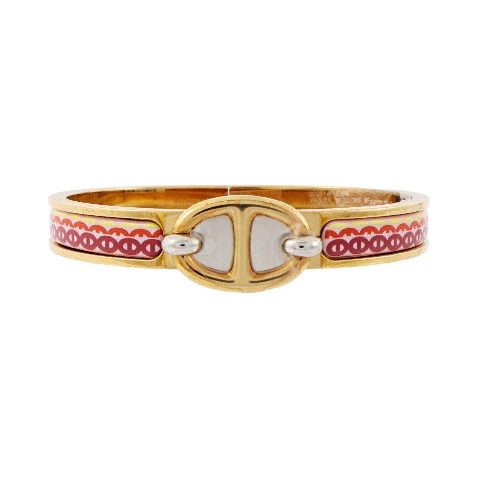 HERMES 金屬/琺瑯Mini Clic Chaine D'Ancre手鐲