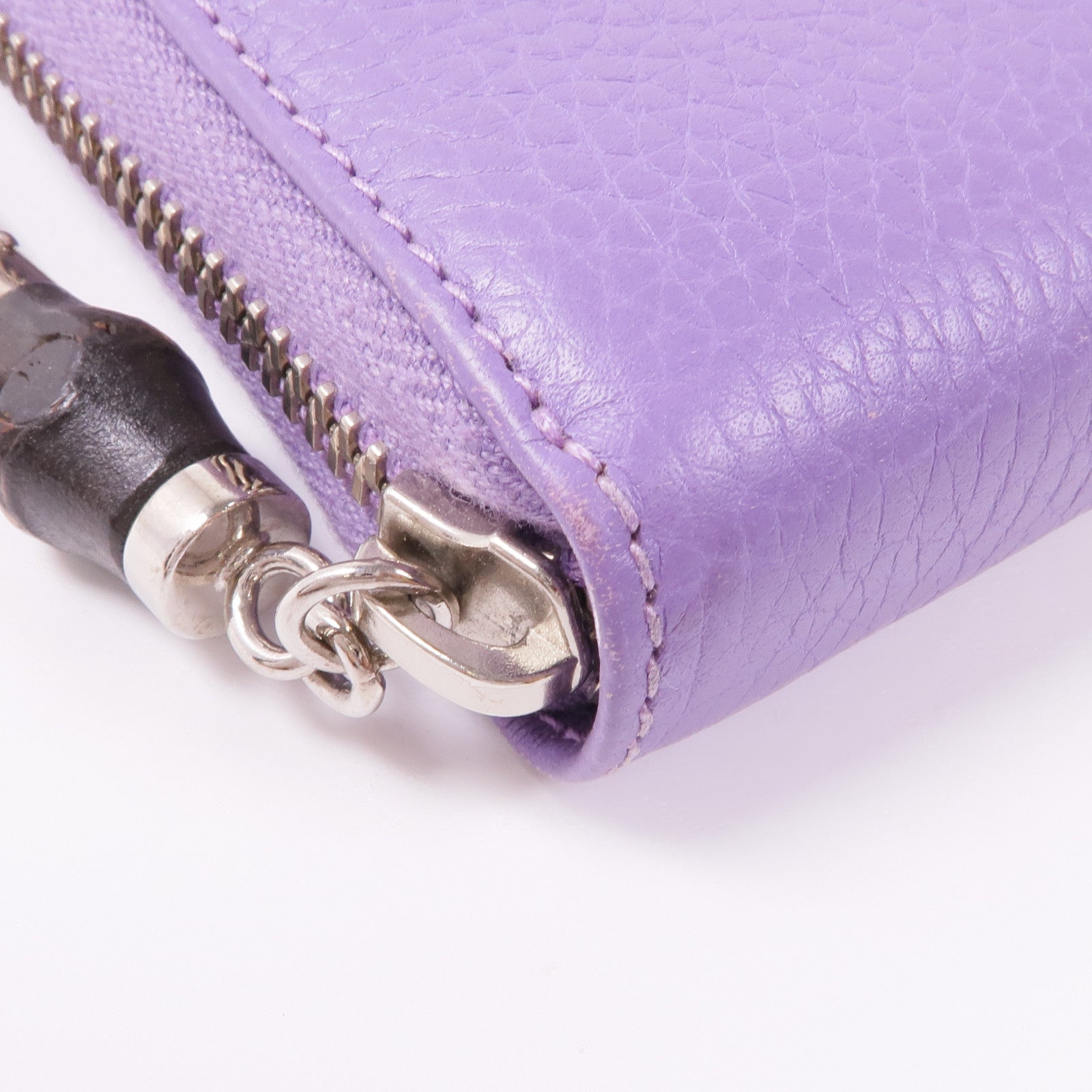 GUCCI 皮革Long Wallet銀扣長錢包