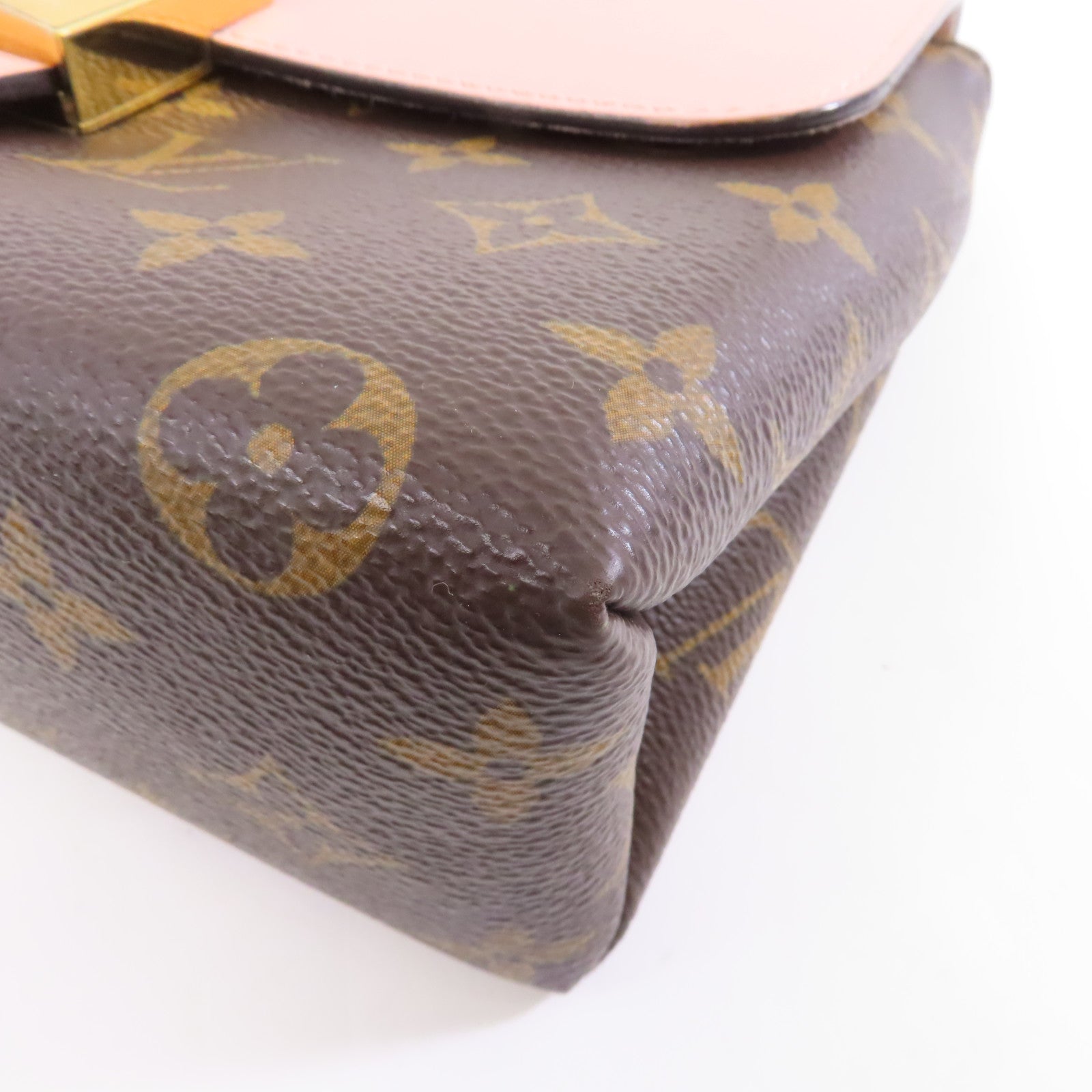 LOUIS VUITTON Monogram Locky BB金扣手挽肩背兩用袋粉紅色