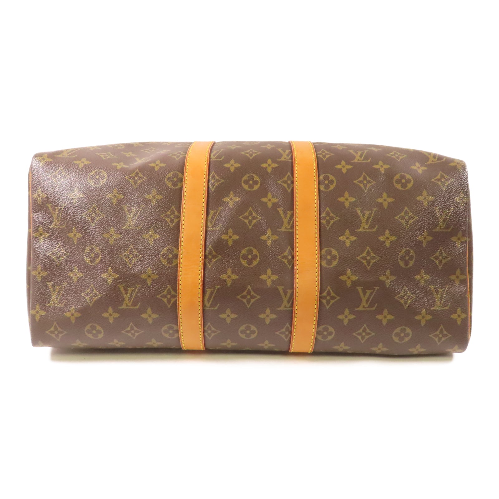 LOUIS VUITTON Monogram Keepall 45 Boston Bag金扣手挽袋啡色
