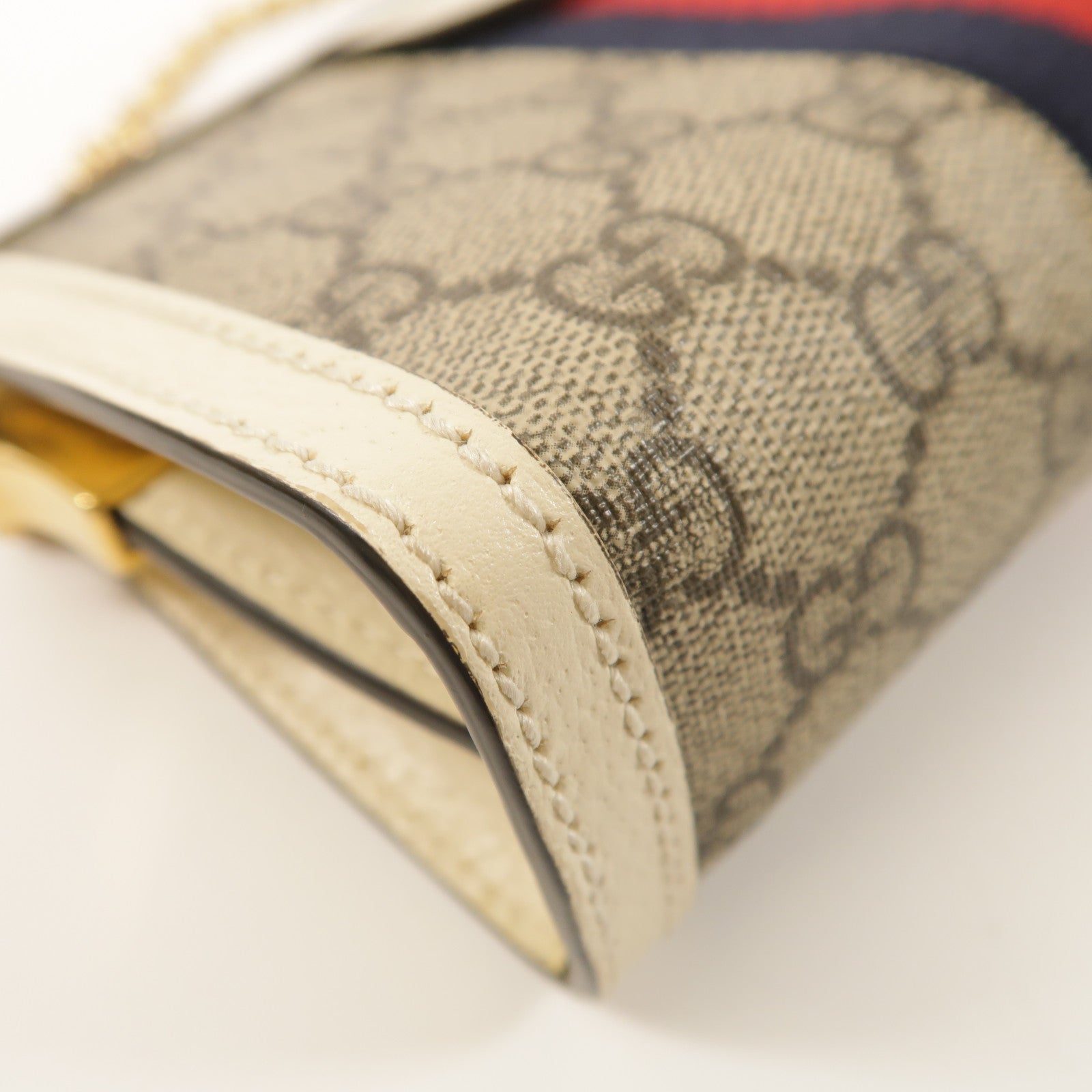 GUCCI 塗層帆布Ophidia GG金扣鏈帶肩背袋