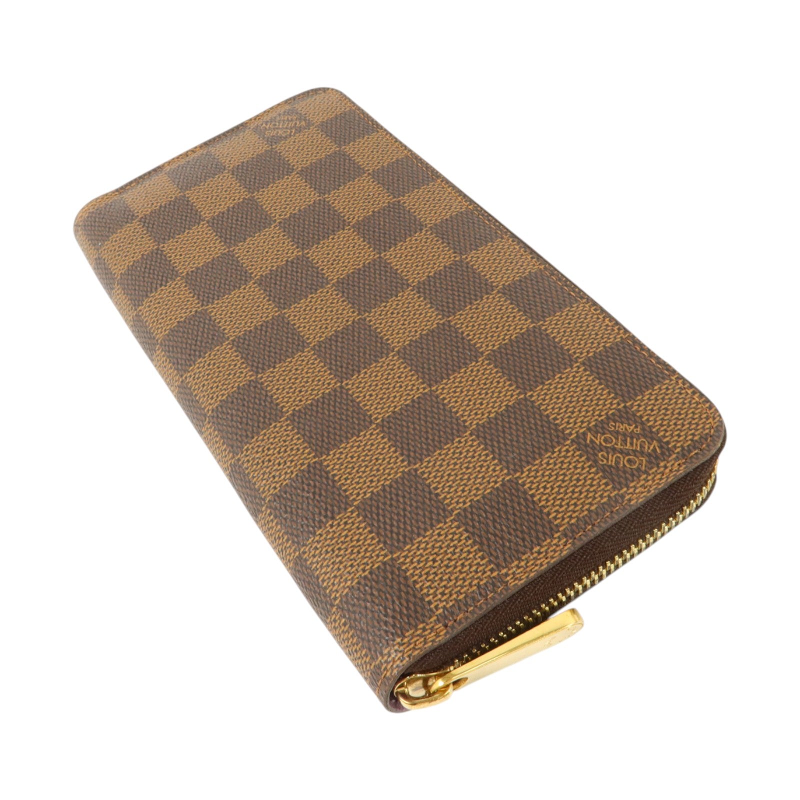 LOUIS VUITTON Damier Zippy金扣長錢包