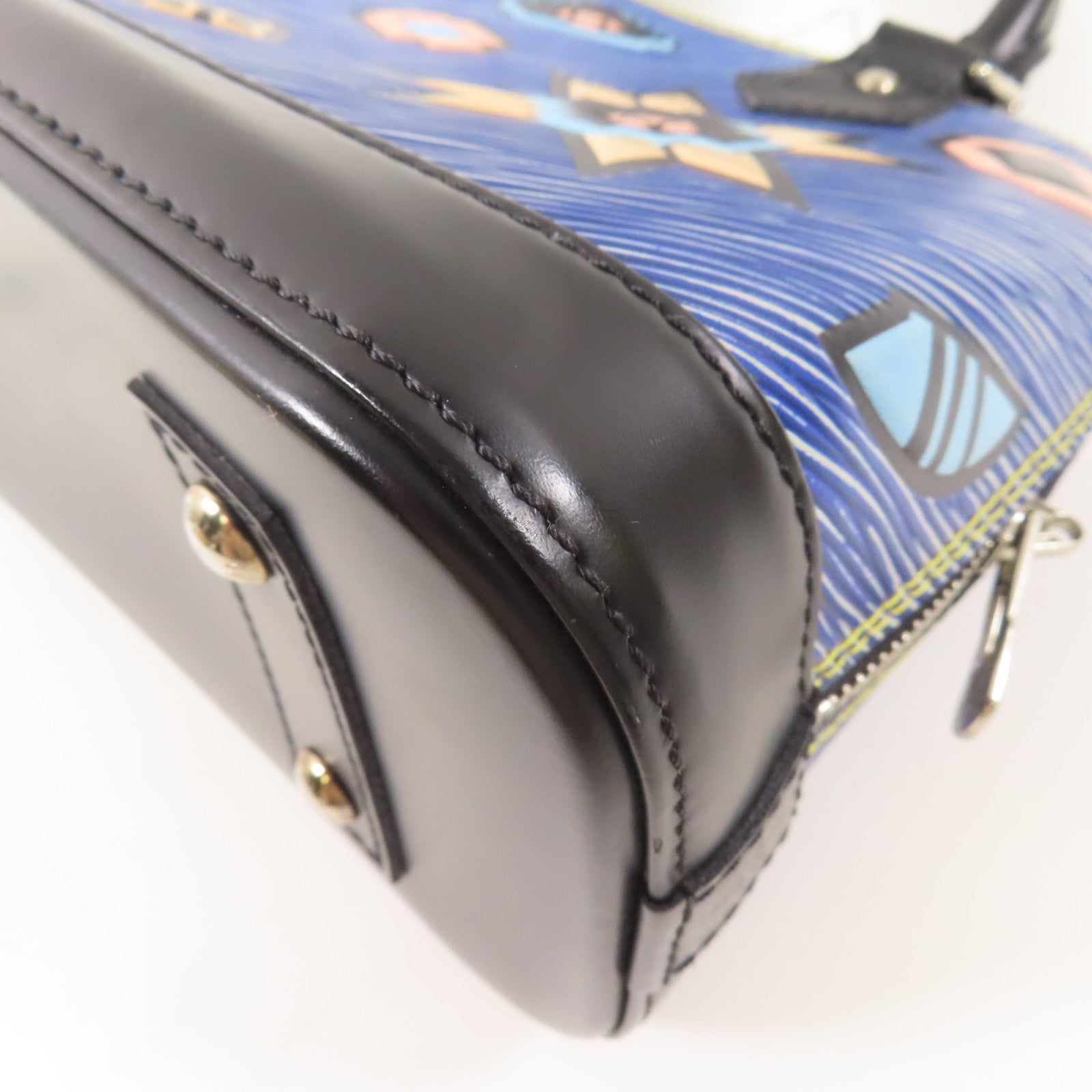 LOUIS VUITTON Epi Alma BB銀扣手挽肩背兩用袋