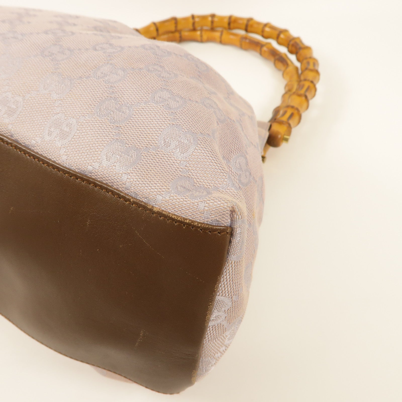 GUCCI 帆布Bamboo Bag肩背袋