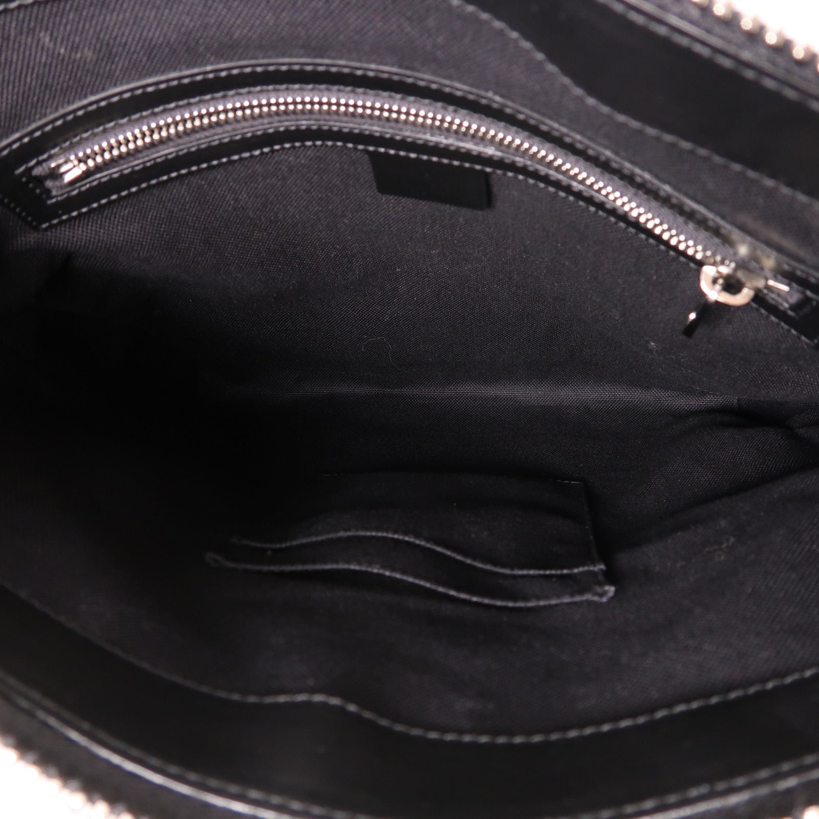 GUCCI 塗層帆布Medium Messenger Bag銀扣肩背袋