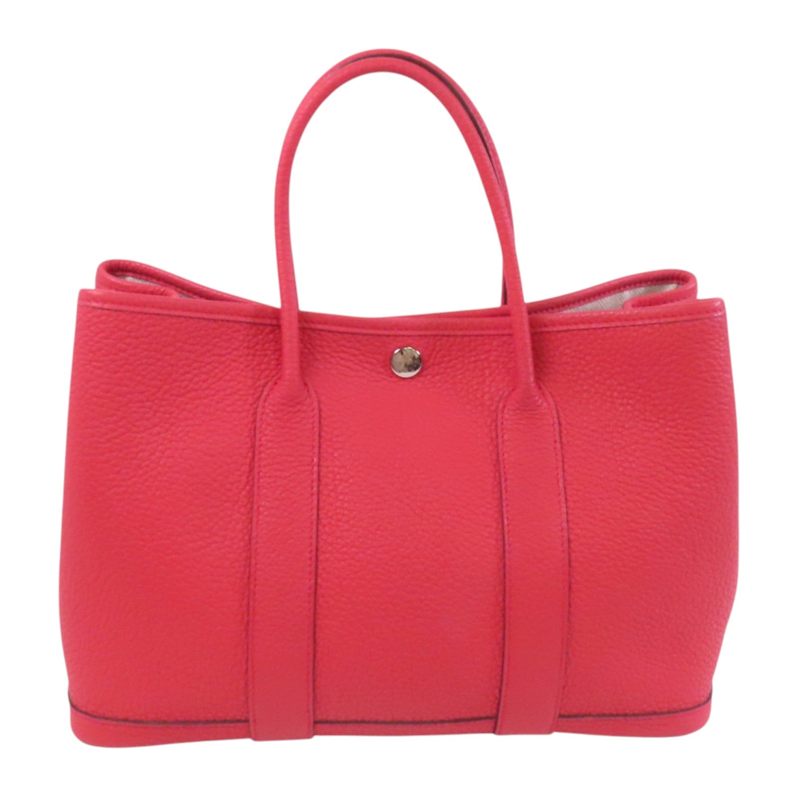 HERMES Negonda皮革Garden Party TPM銀扣手挽袋