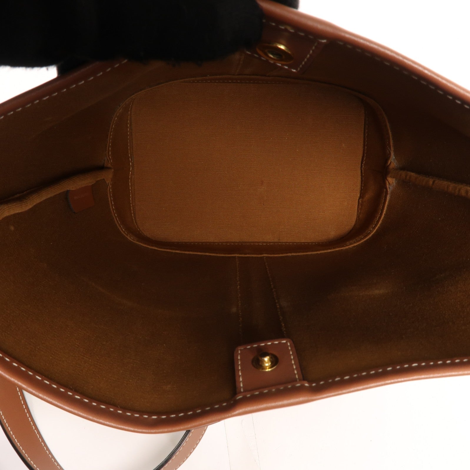 CELINE 塗層帆布Triormphe Bucket金扣肩背袋