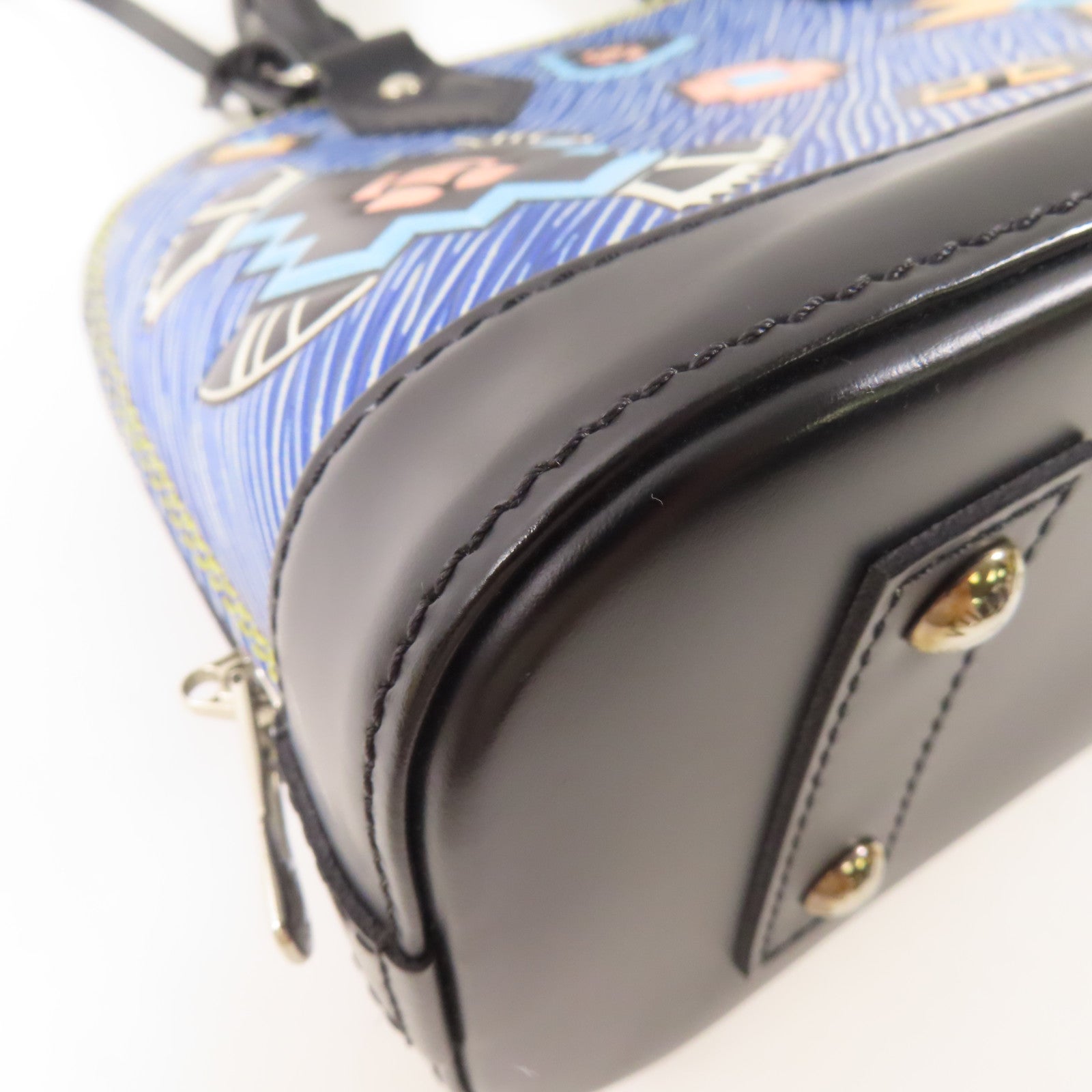 LOUIS VUITTON Epi Alma BB銀扣手挽肩背兩用袋