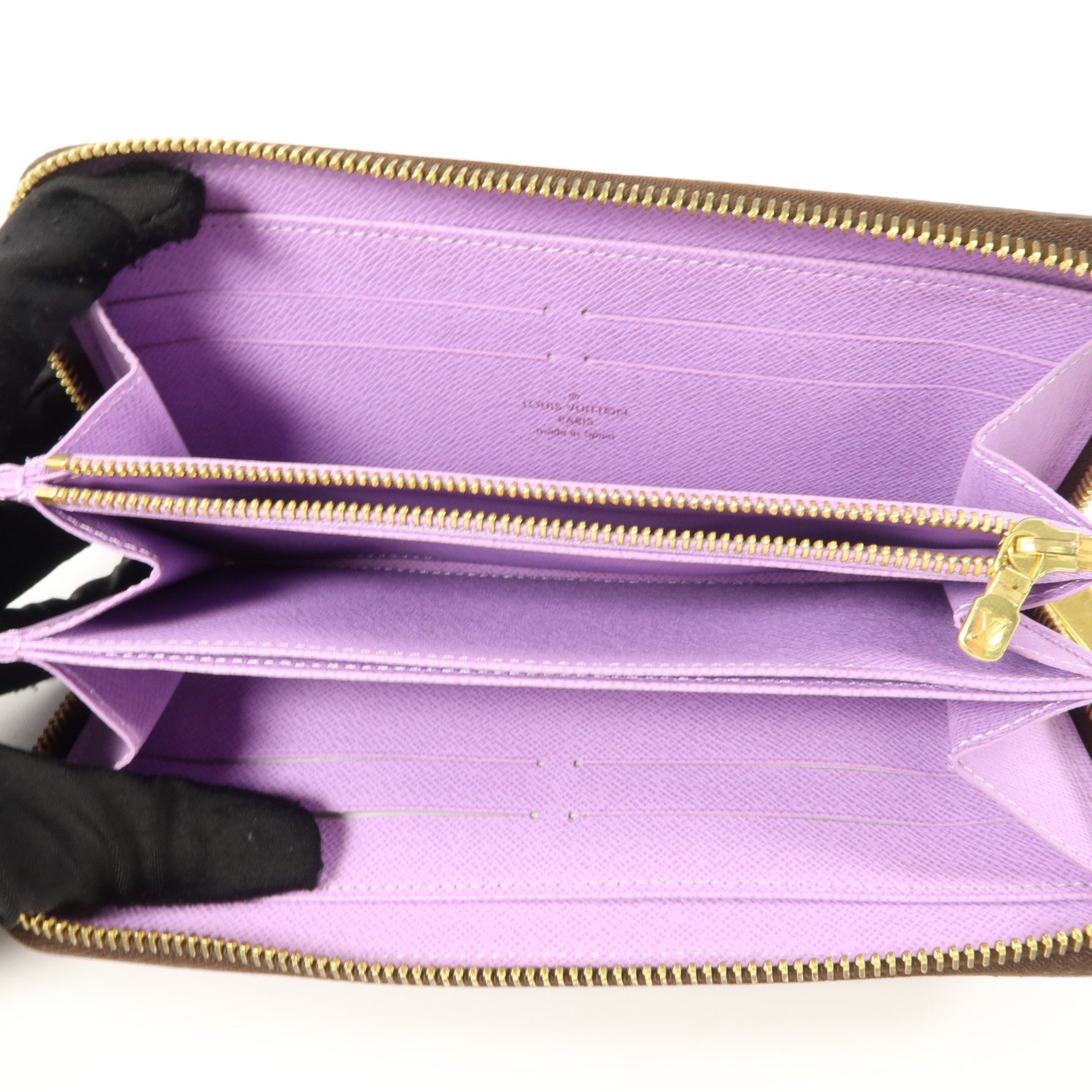 LOUIS VUITTON Damier Zippy金扣長錢包