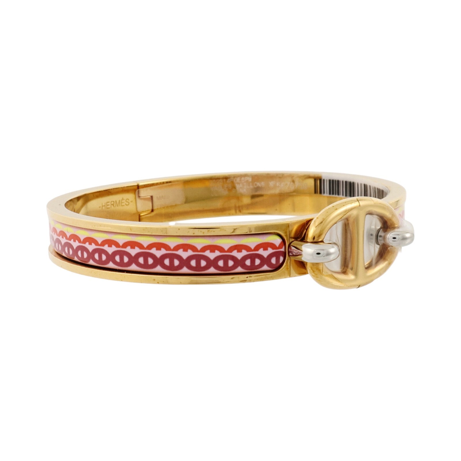 HERMES 金屬/琺瑯Mini Clic Chaine D'Ancre手鐲