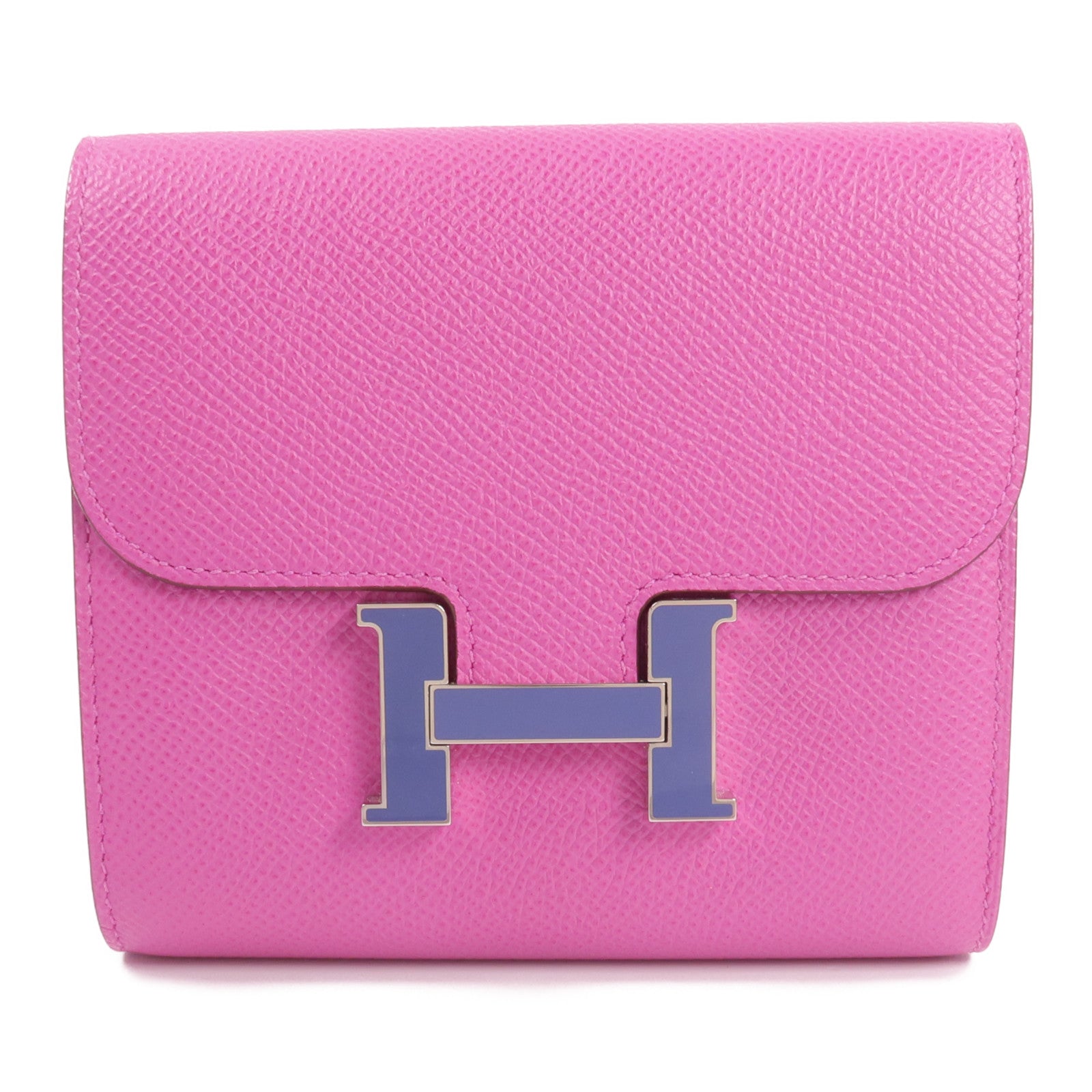 HERMES 【激減優惠】Epsom皮革Constance Slim Wallet錢包Magnolia