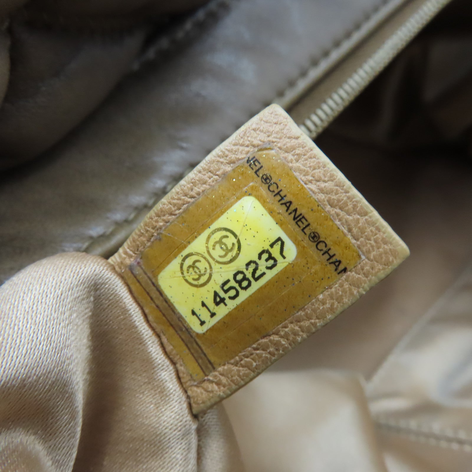 CHANEL 【激減優惠】菱格牛皮皮革Chain Shoulder Bag金扣鏈帶肩背袋啡色