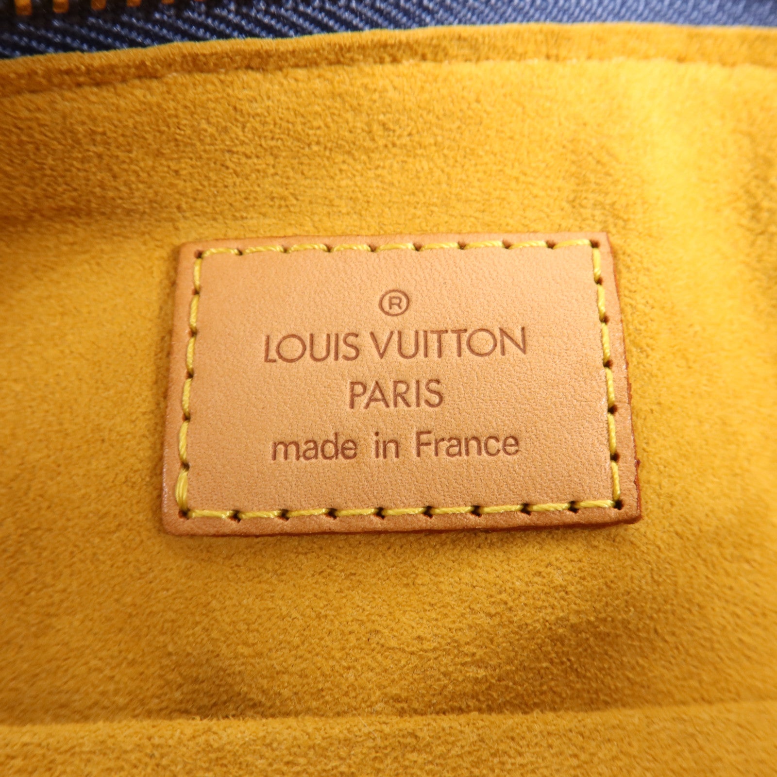 LOUIS VUITTON Monogram Denim Baggy GM金扣肩背袋
