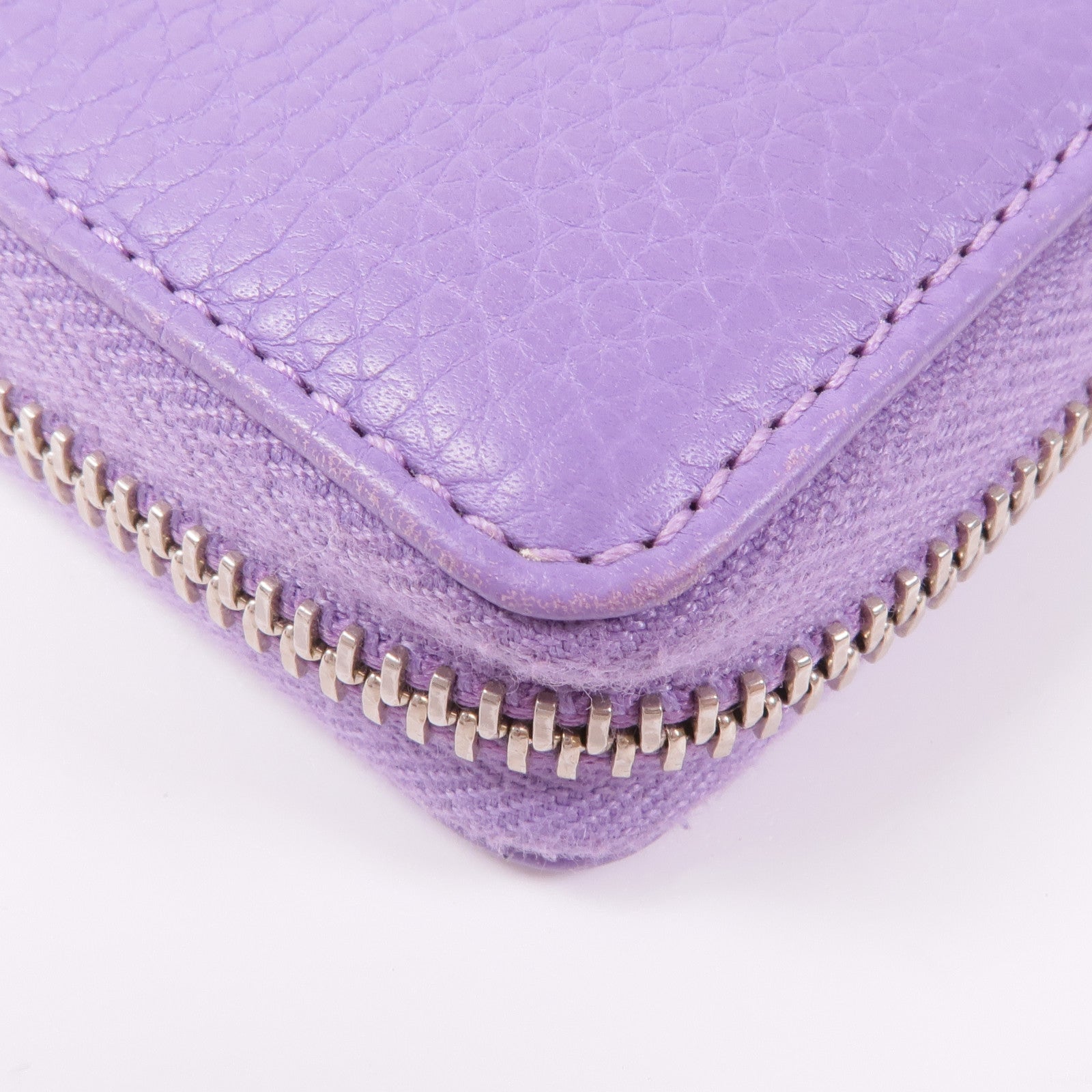 GUCCI 皮革Long Wallet銀扣長錢包