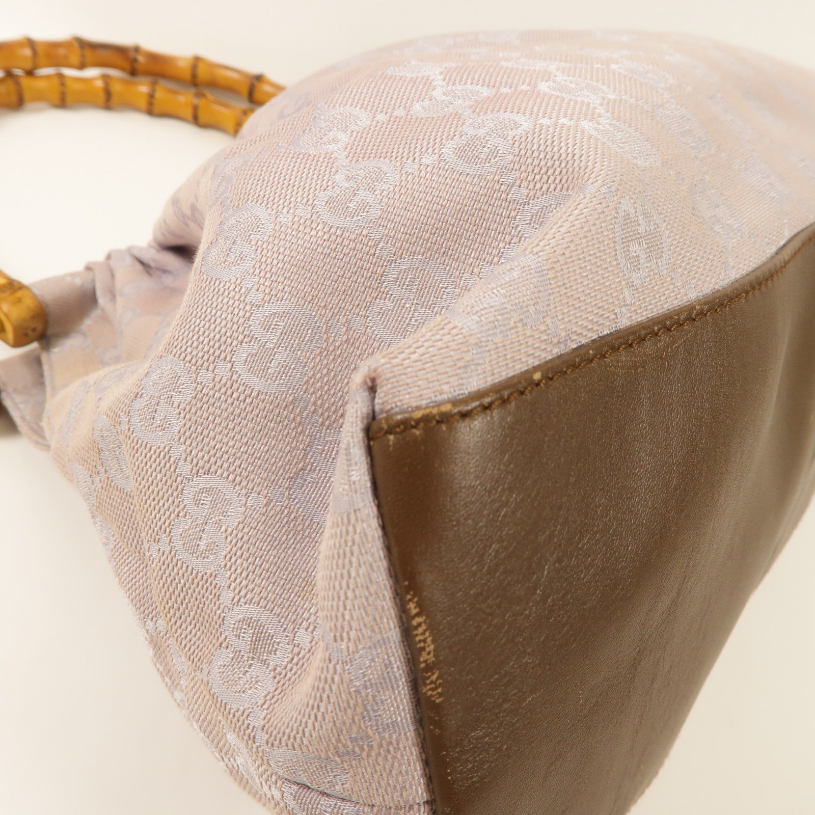 GUCCI 帆布Bamboo Bag肩背袋