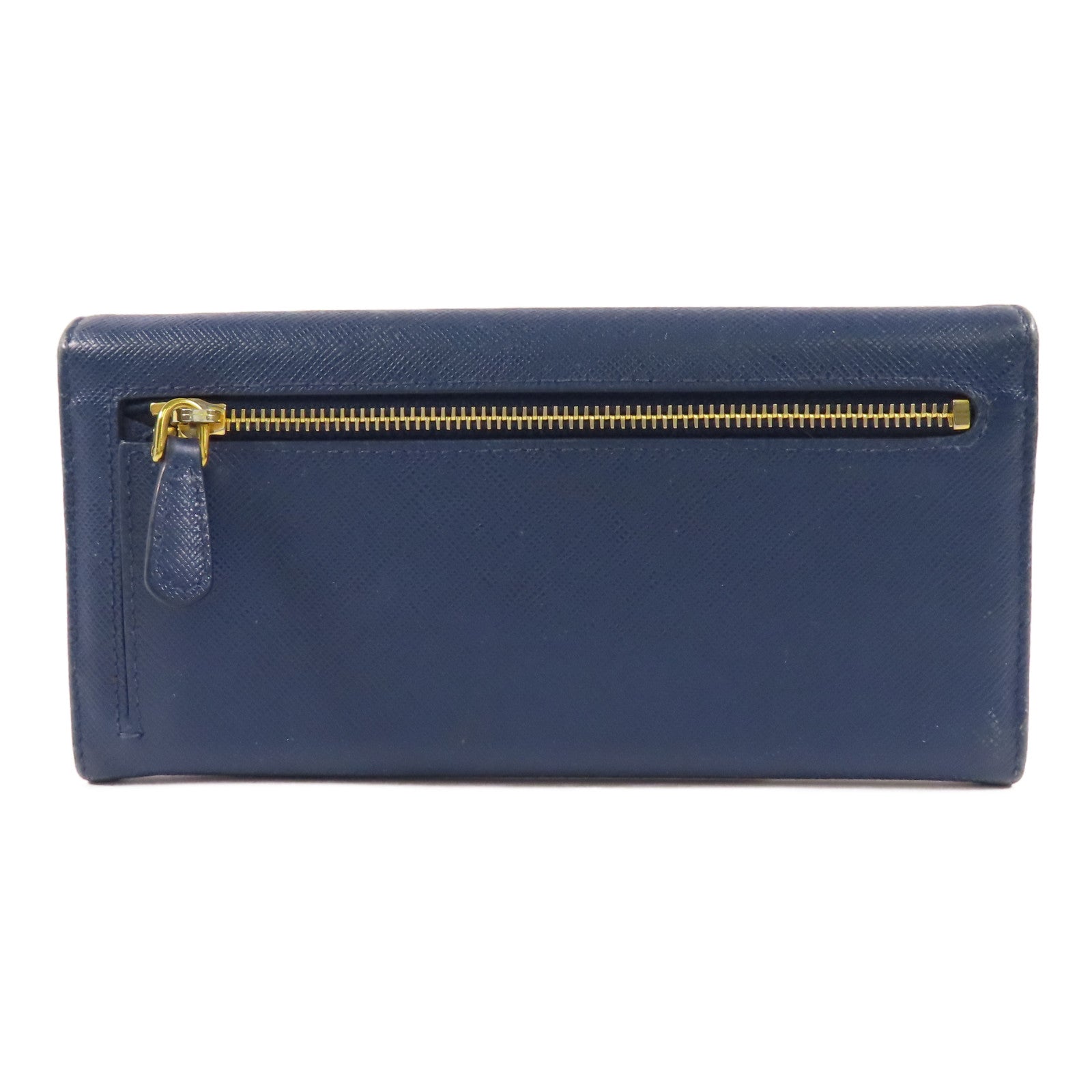 PRADA Saffiano皮革Long wallet金扣長錢包