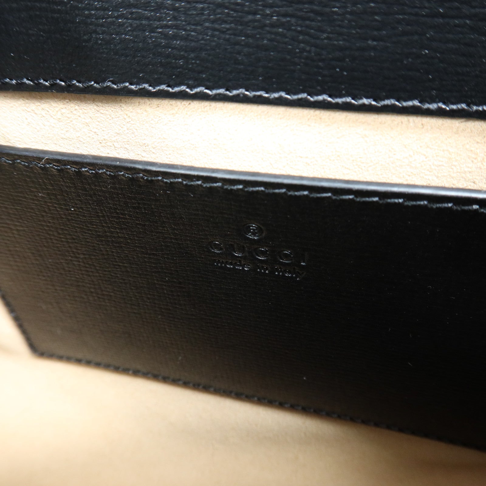 GUCCI 牛皮皮革Horsebit 1955金扣手挽肩背兩用袋