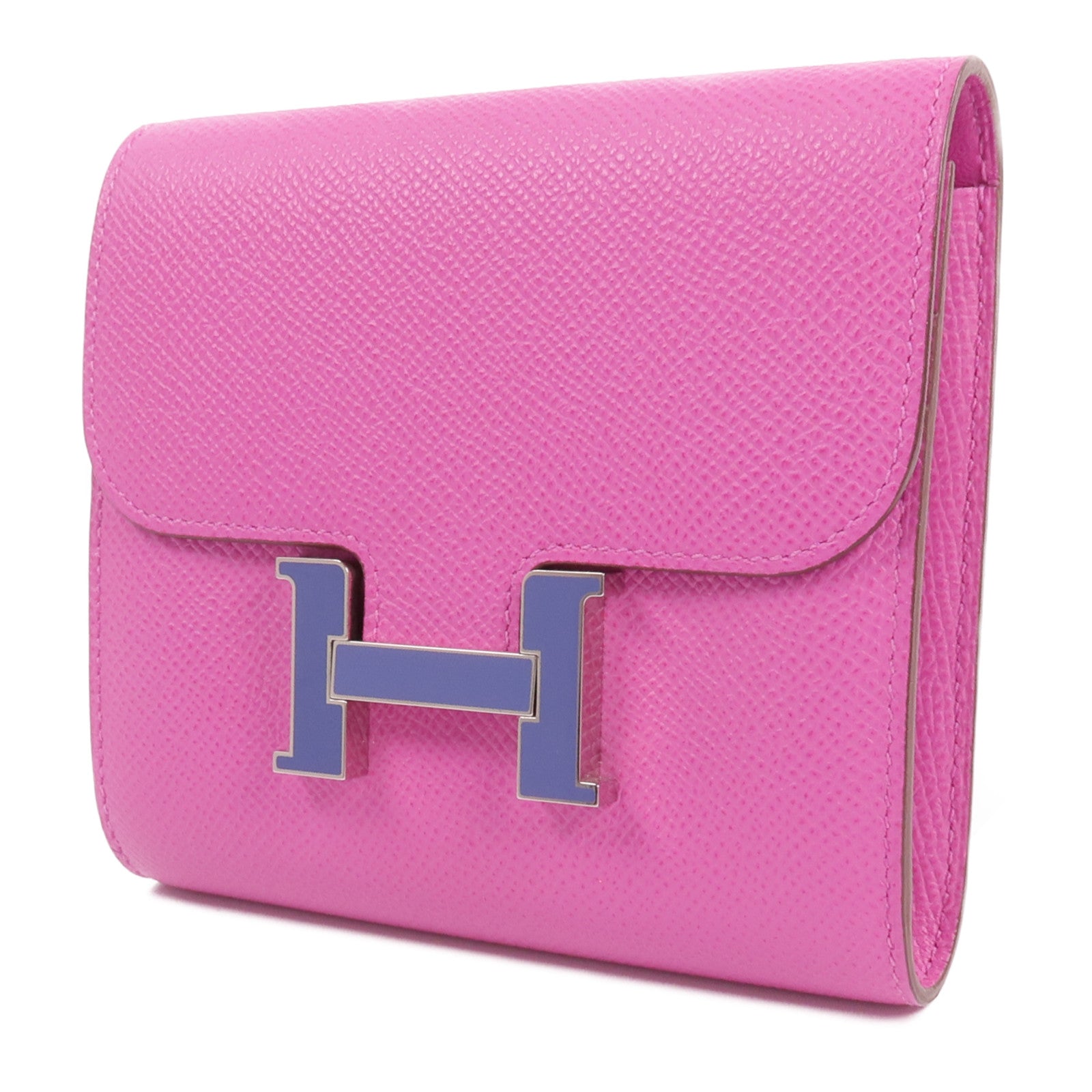 HERMES 【激減優惠】Epsom皮革Constance Slim Wallet錢包Magnolia