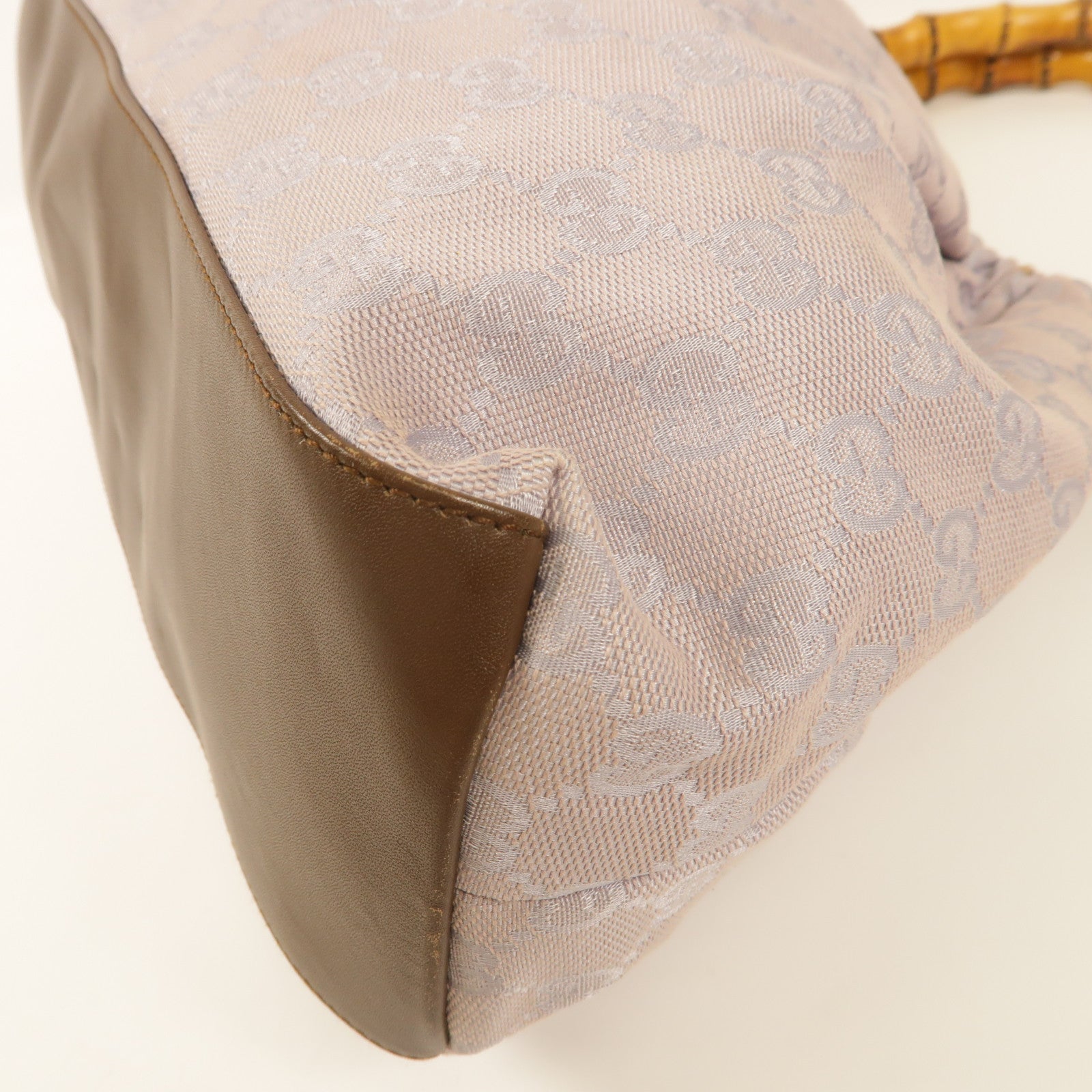 GUCCI 帆布Bamboo Bag肩背袋