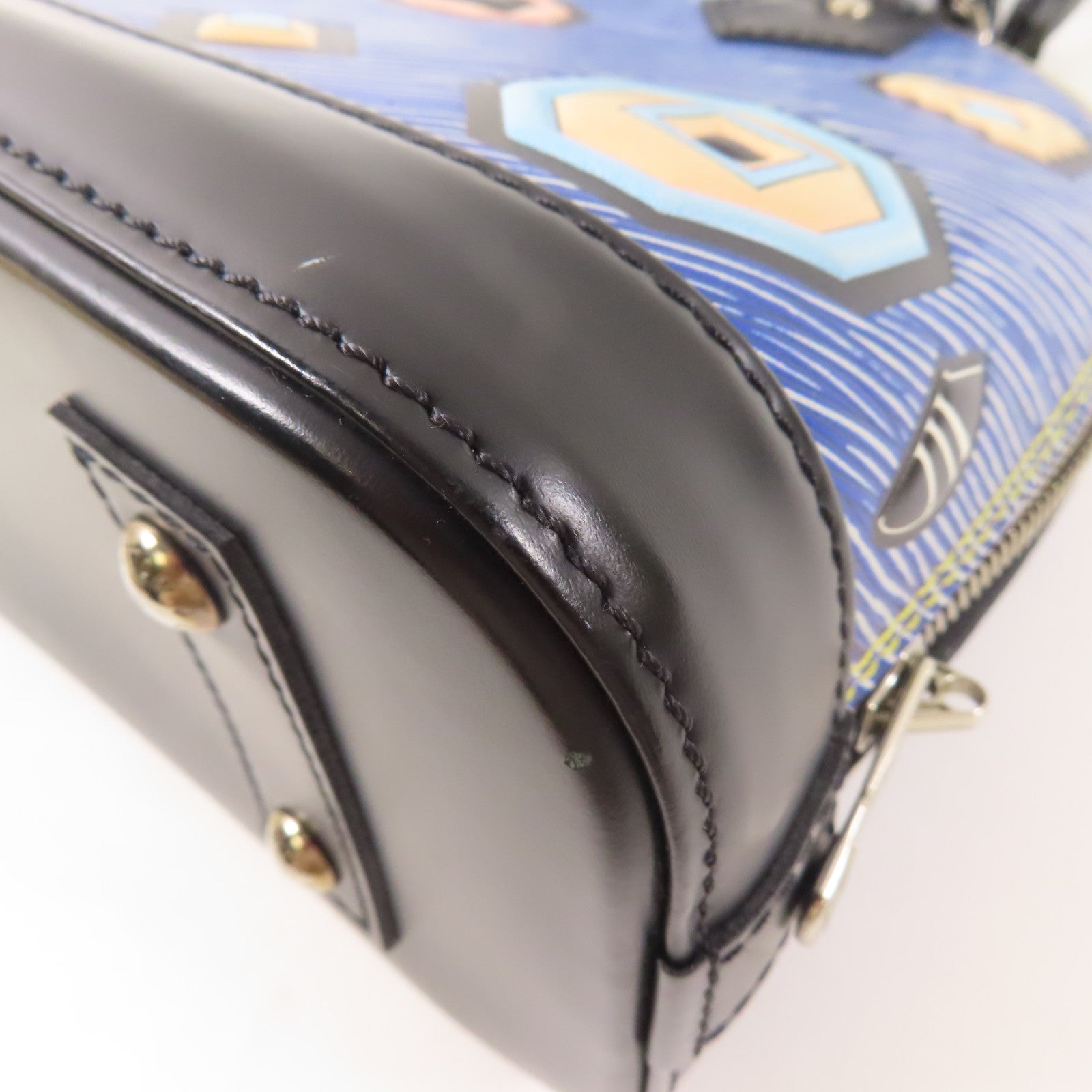 LOUIS VUITTON Epi Alma BB銀扣手挽肩背兩用袋