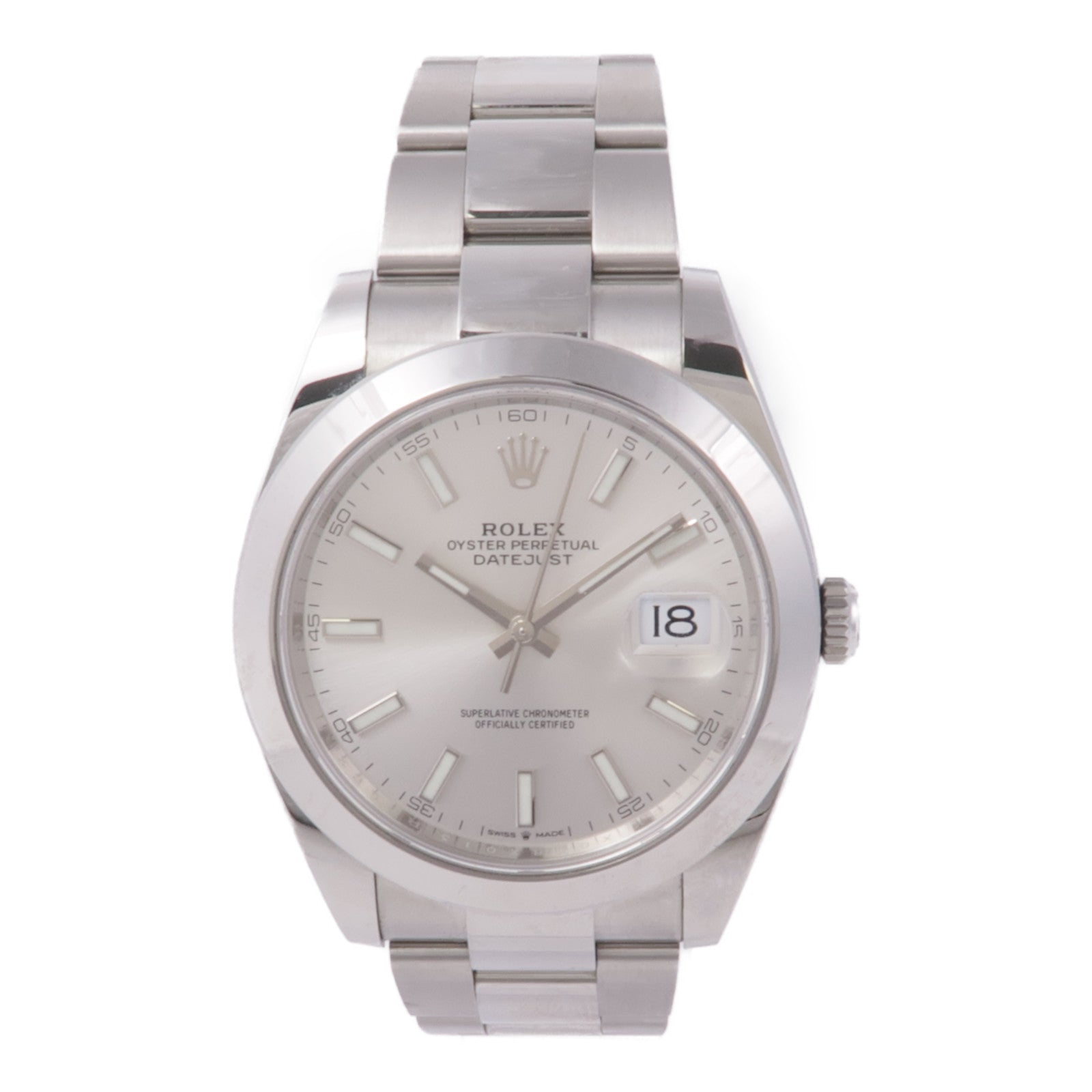 ROLEX Datejust 41mm 126300 Automatic Watch Stainless Steel Silver