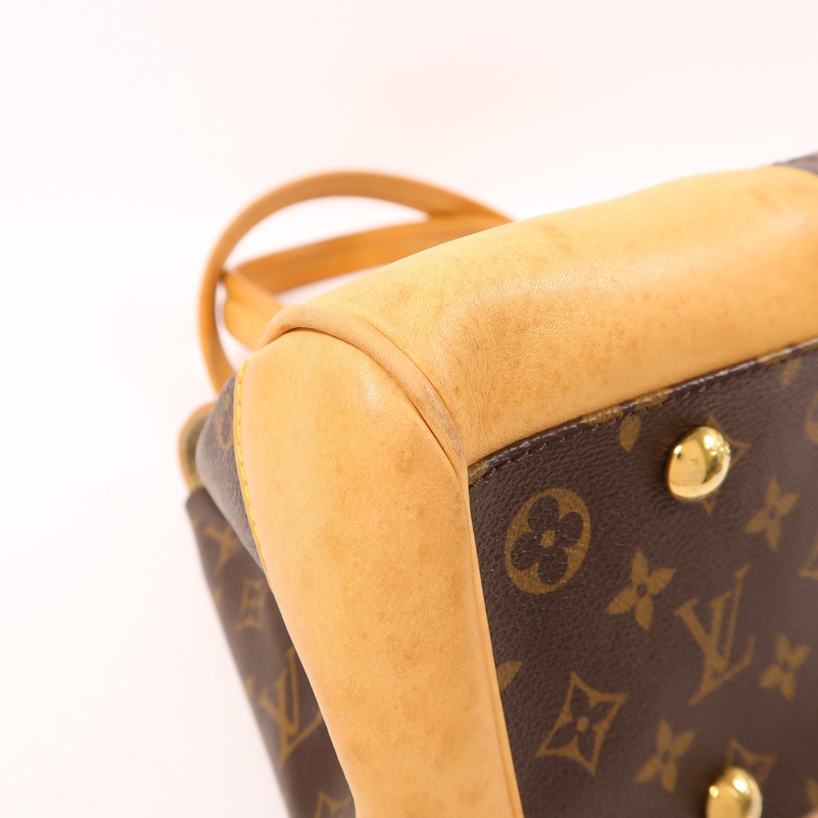 LOUIS VUITTON Monogram Beverly GM金扣手挽袋/肩背袋棕色
