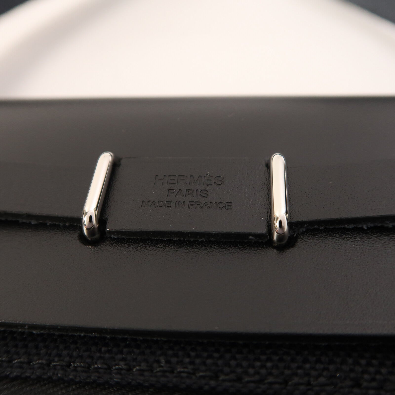 HERMES 帆布Mini Herbag肩背袋