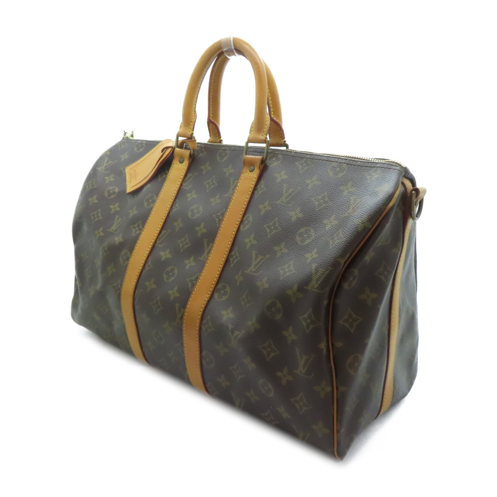 LOUIS VUITTON 【激減優惠】Monogram Keepall 45金扣手挽肩背兩用袋啡色