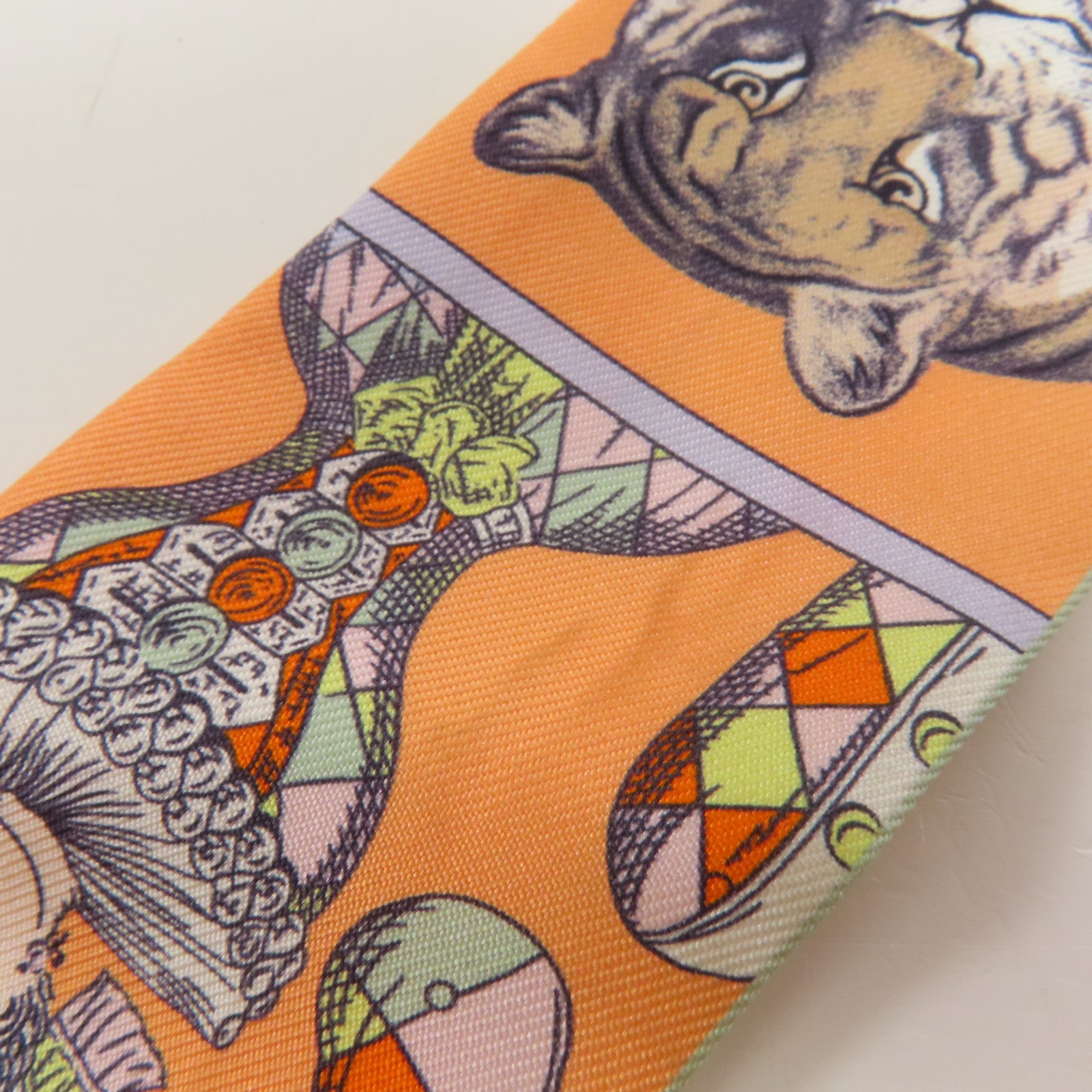 HERMES 絲質Twilly絲巾