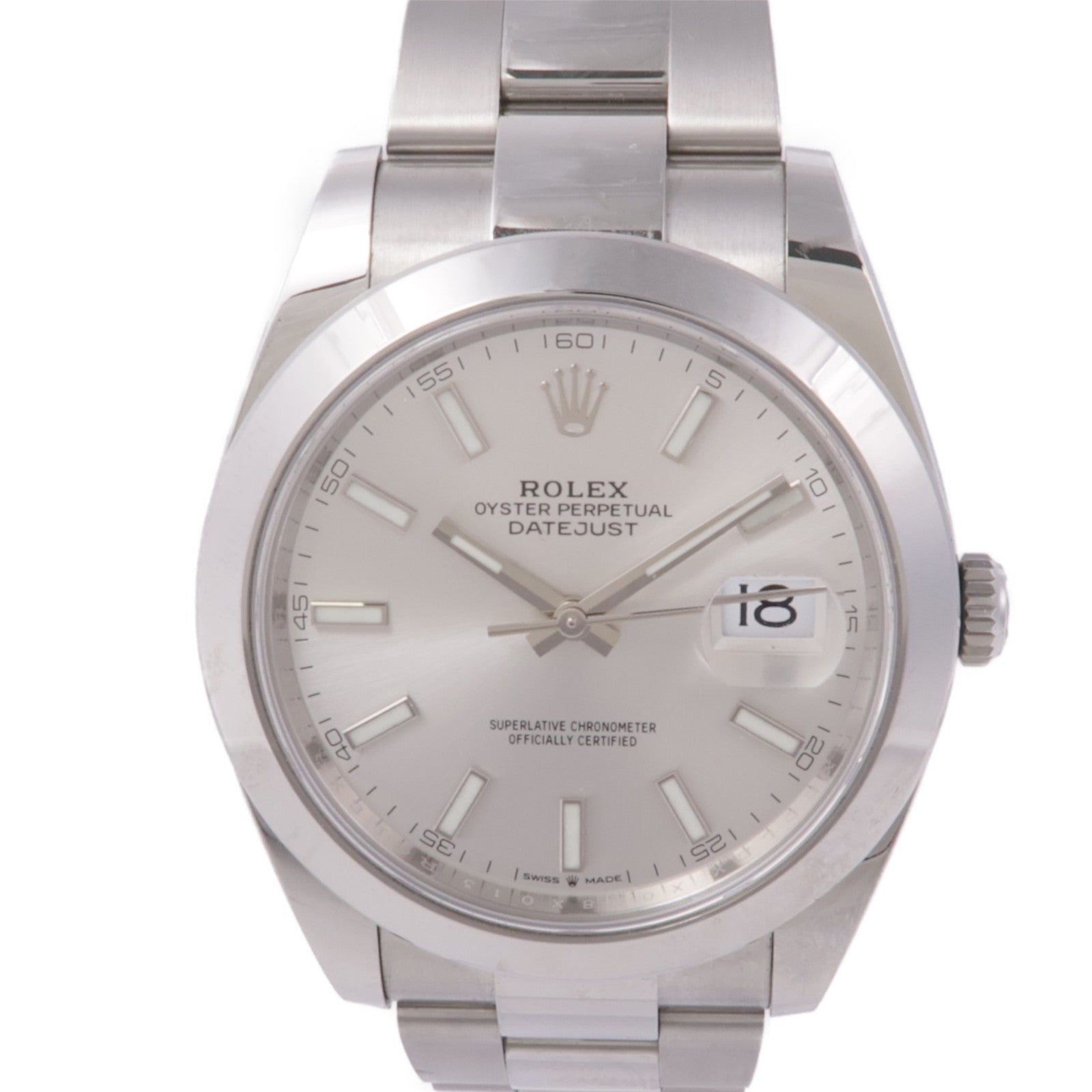 ROLEX Datejust 41mm 126300 Automatic Watch Stainless Steel Silver