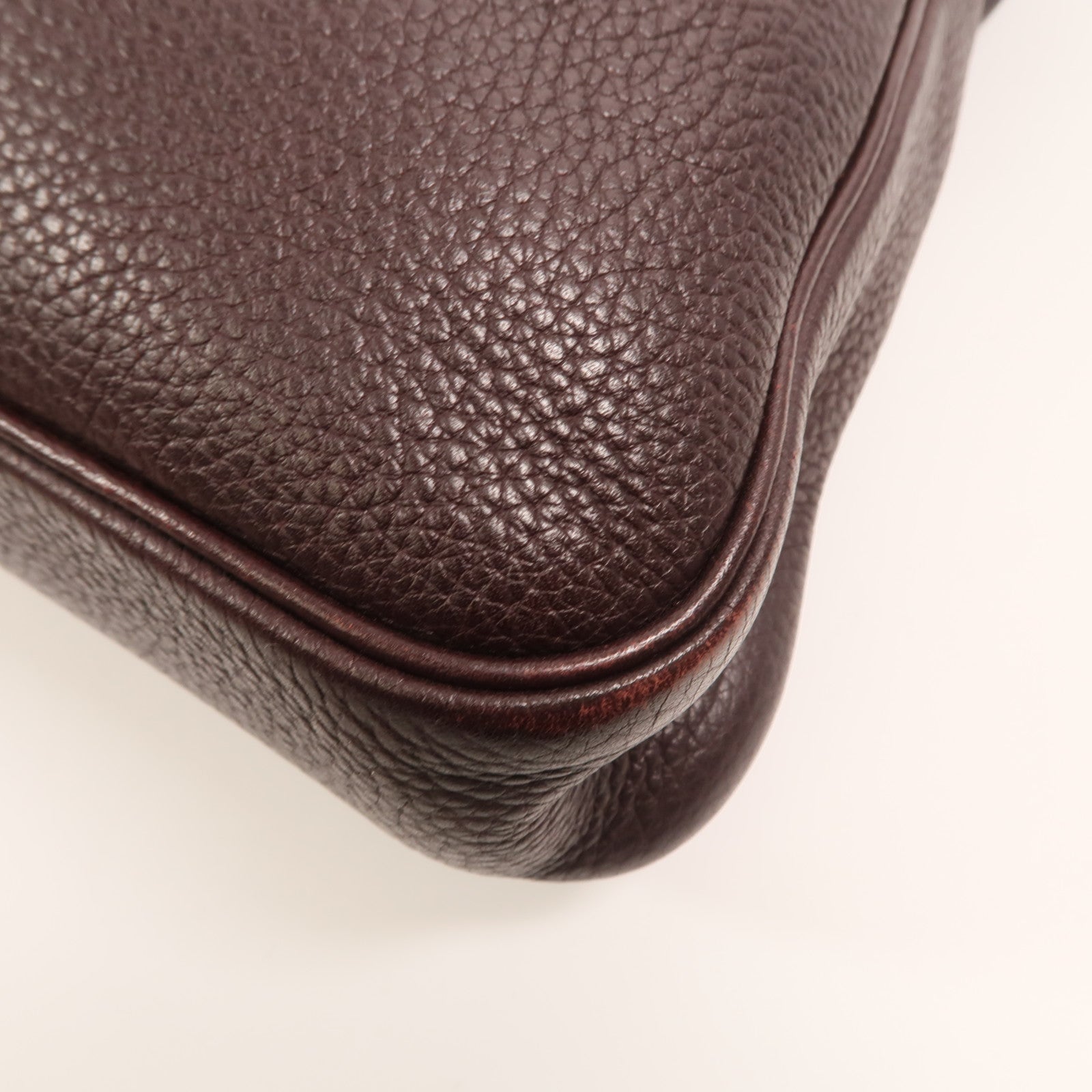 HERMES Clemence皮革Massai Cut 40肩背袋Havanne